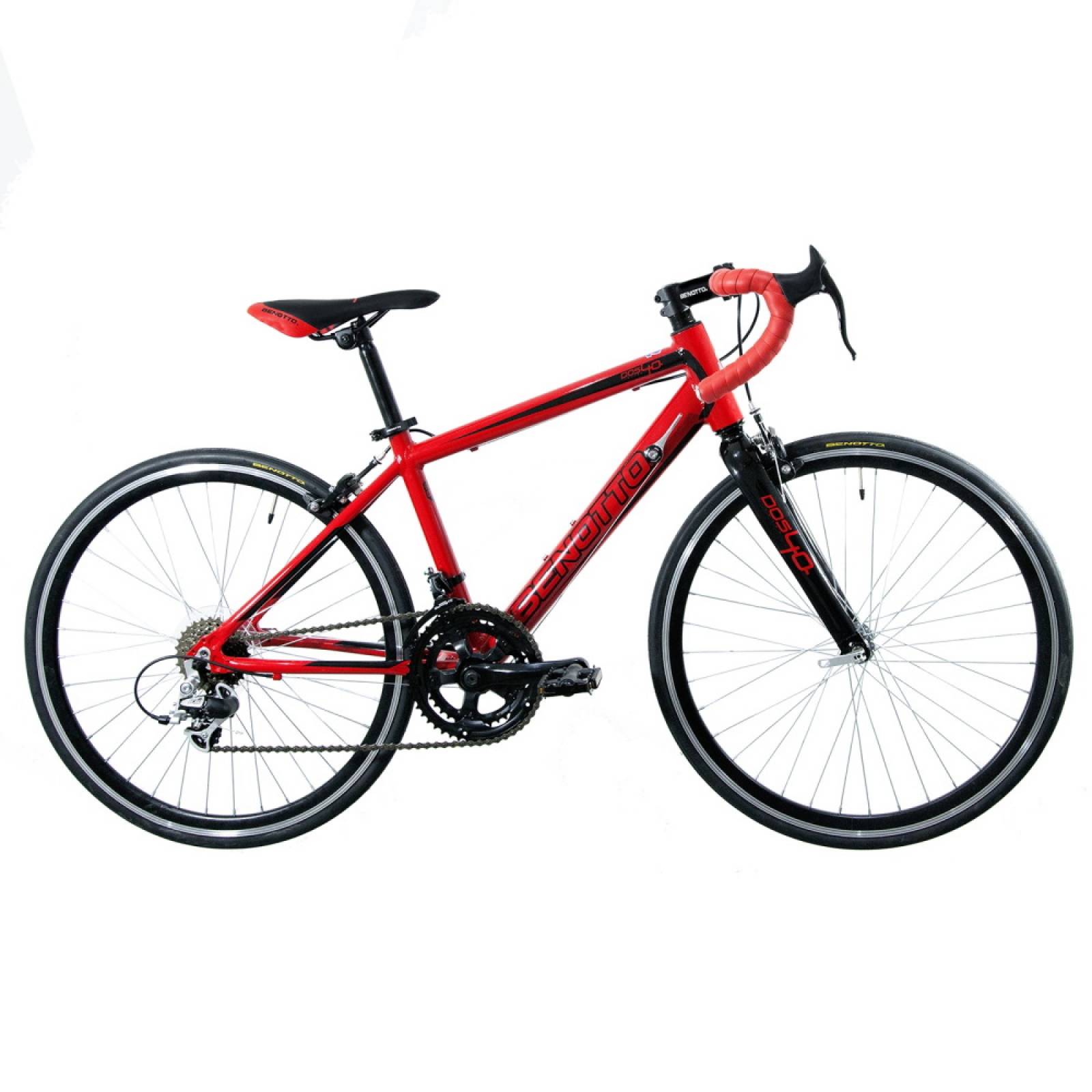 Bicicleta Ruta DOS40 R24 14V Aluminio Rojo Negro Benotto