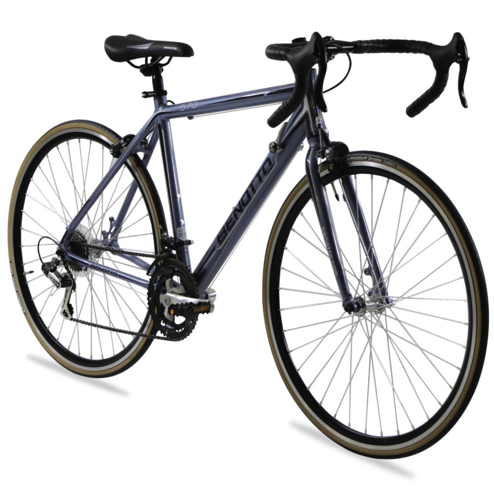 Bicicleta Ruta 570 R700 14V Shimano Gris Azulado Benotto