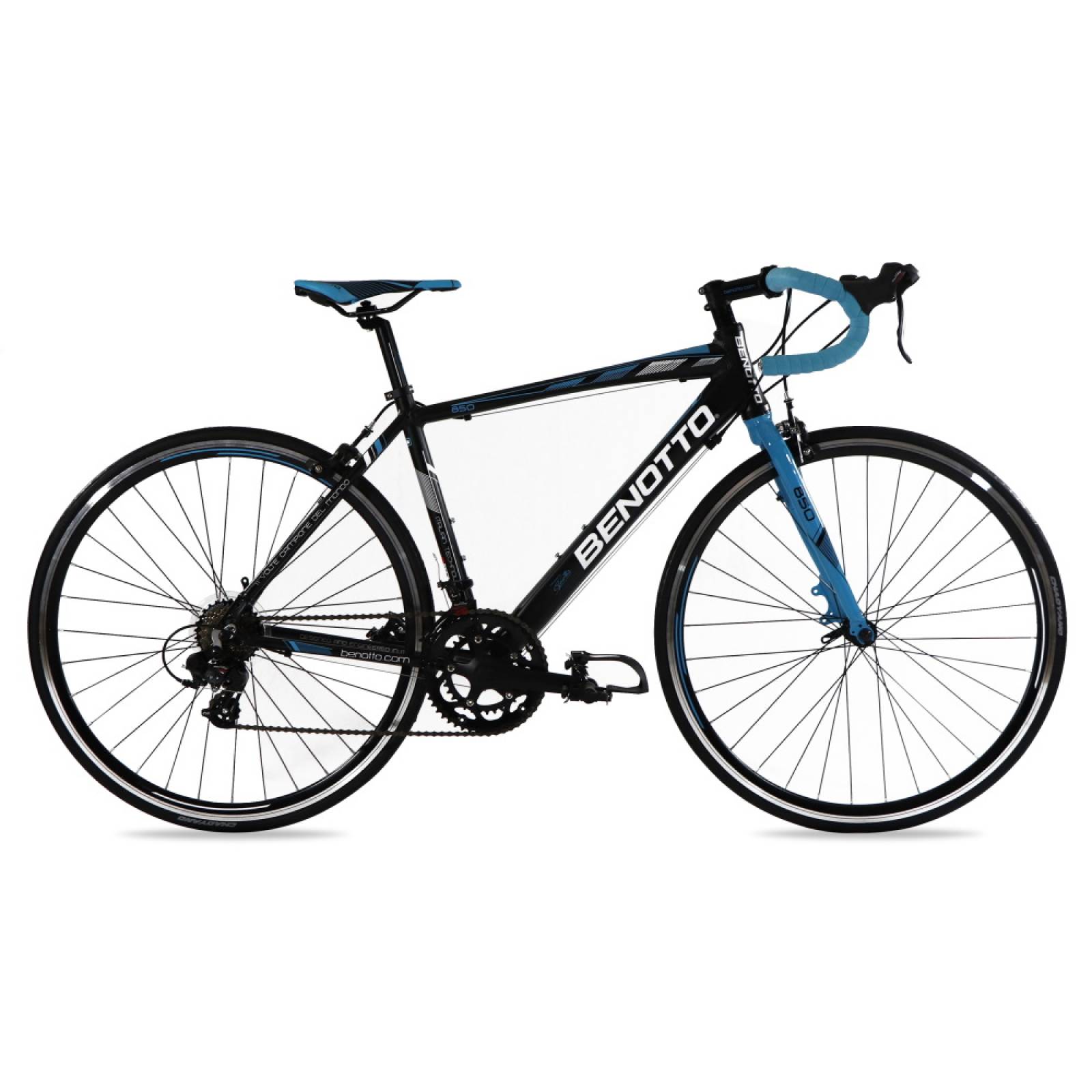 Bicicleta Ruta 850 R700 14V Talla 51 Negro Azul Benotto