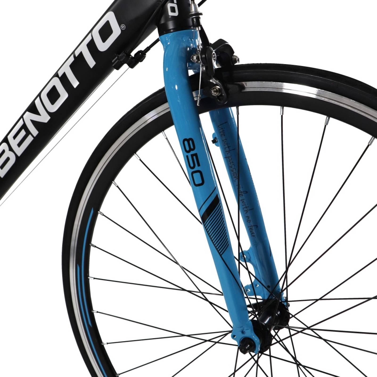 Bicicleta Ruta 850 R700 14V Talla 51 Negro Azul Benotto