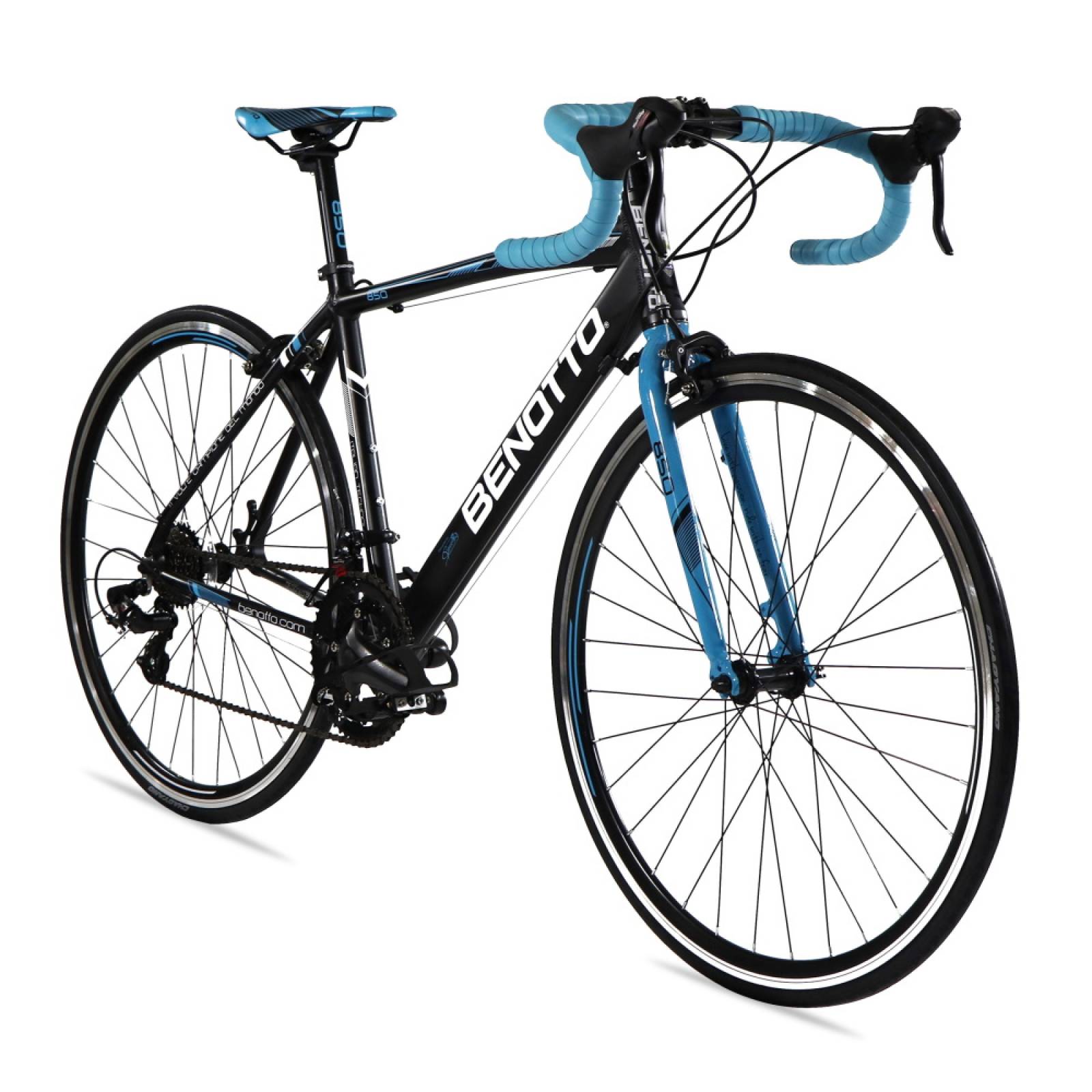 Bicicleta Ruta 850 R700 14V Talla 54 Negro Azul Benotto