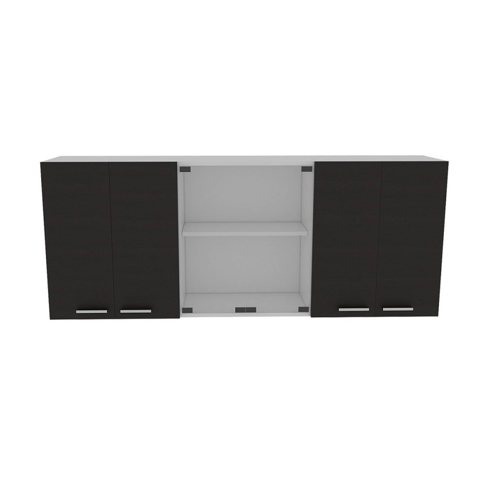 Gabinete Pared P/Cocina 150 4P Chocolate/Blanco Excelsior