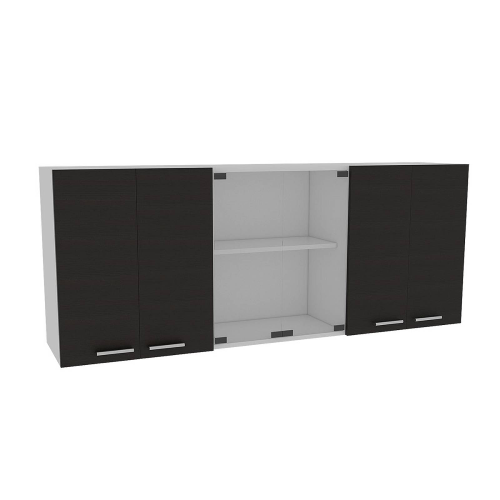 Gabinete Pared P/Cocina 150 4P Chocolate/Blanco Excelsior