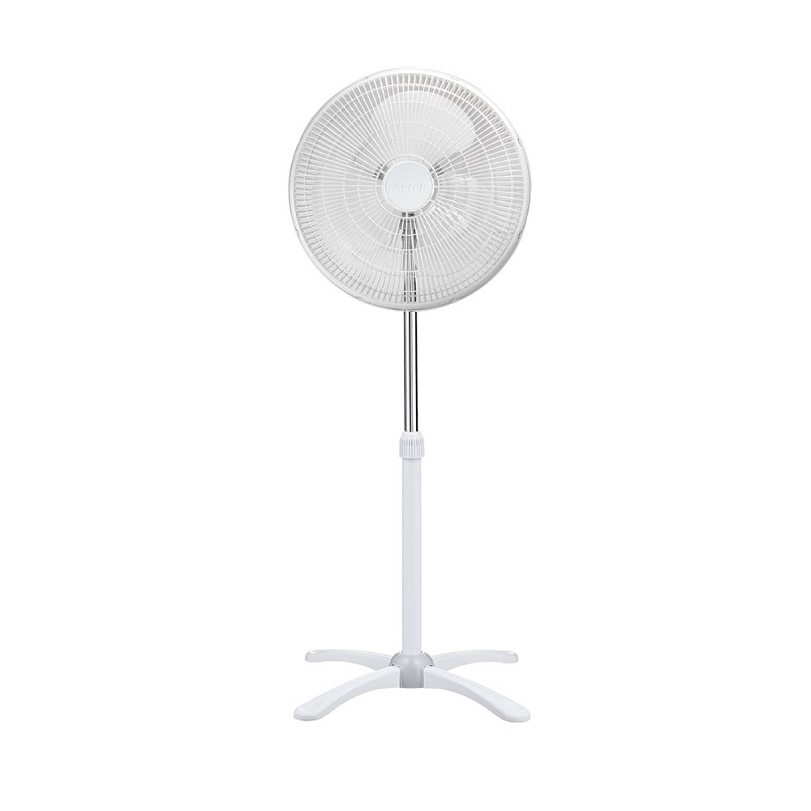 Ventilador Pedestal Blanco 16pulg Ajustable 3197 Mytek