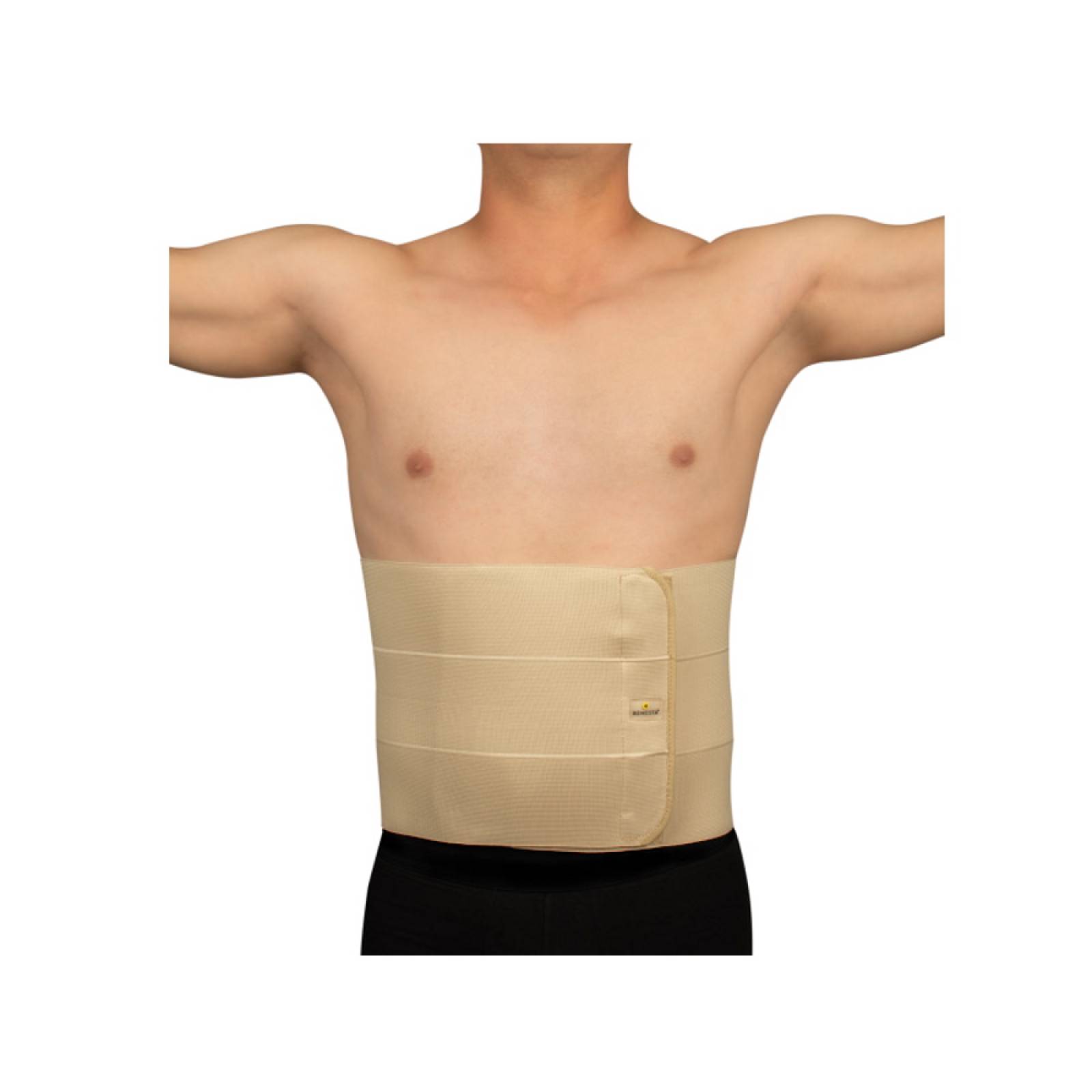 Faja Abdominal TriPanel Elastica Bandas Velcro Beige Benesta