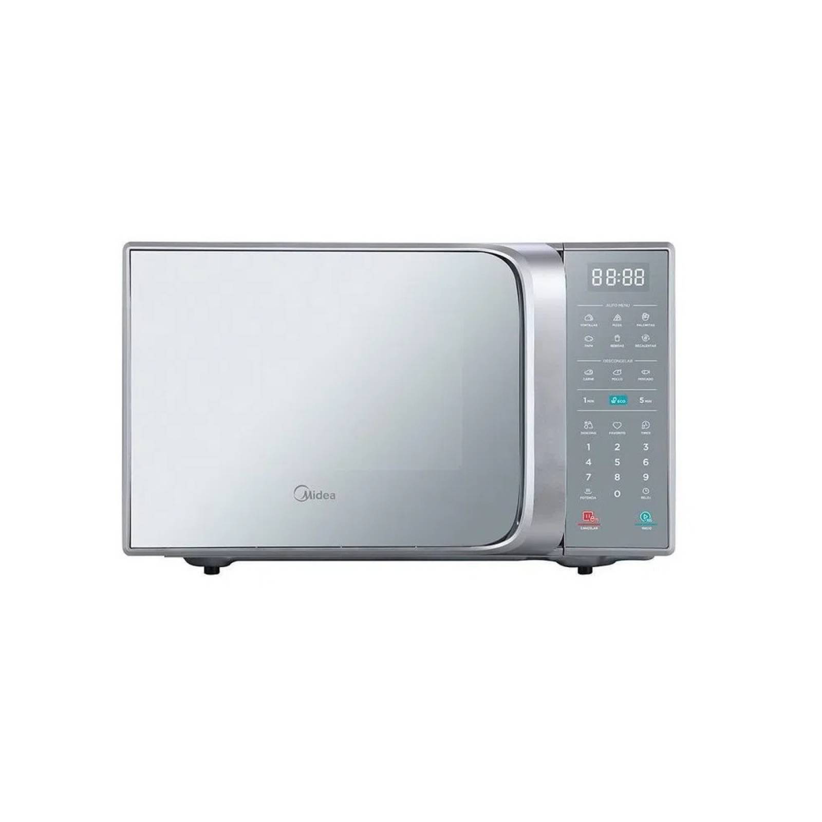 Horno Microondas 1.1 Pies 240V Silver MMDV11S2DG Midea.