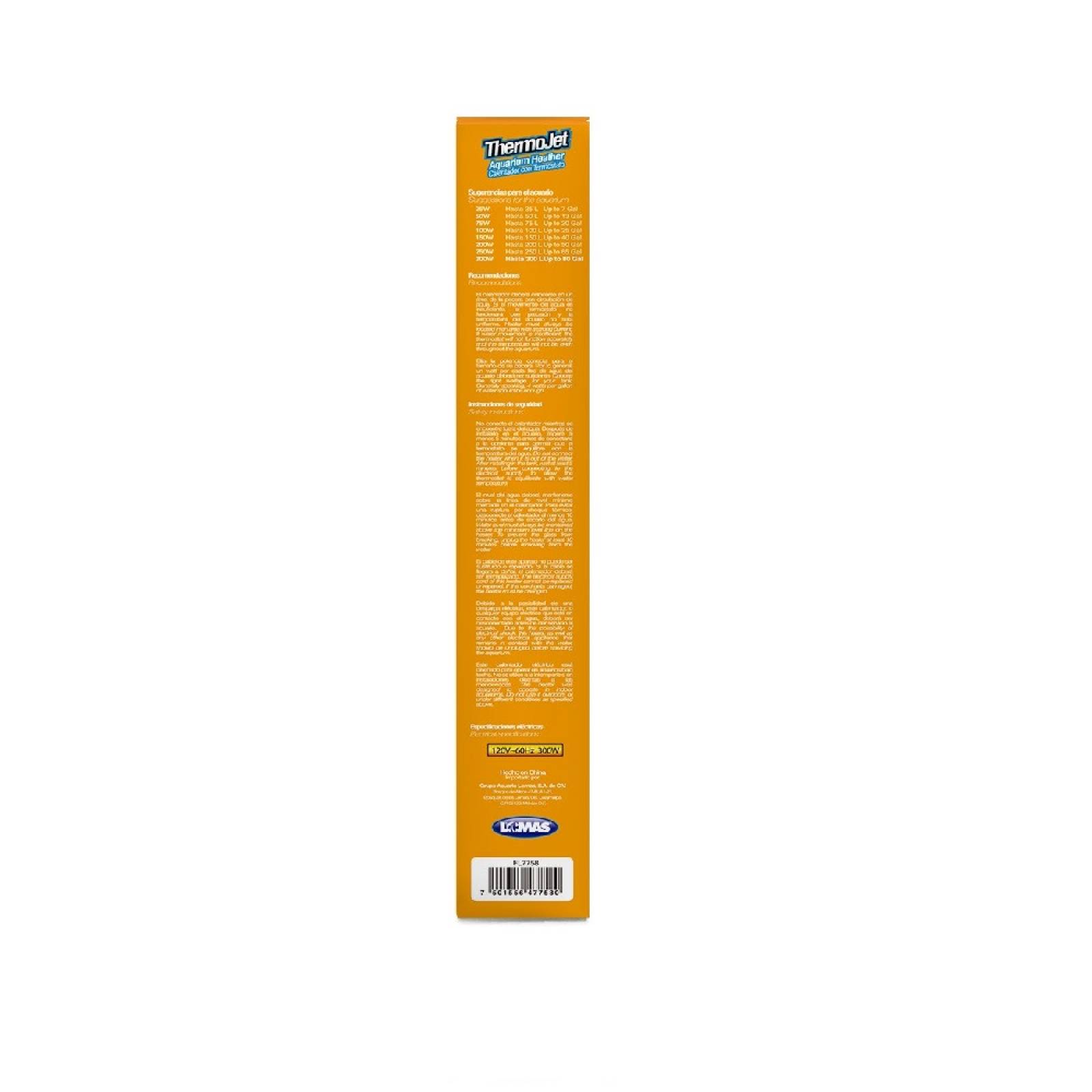 Calentador Sumergible C/ Termostato Thermojet 300W Lomas.