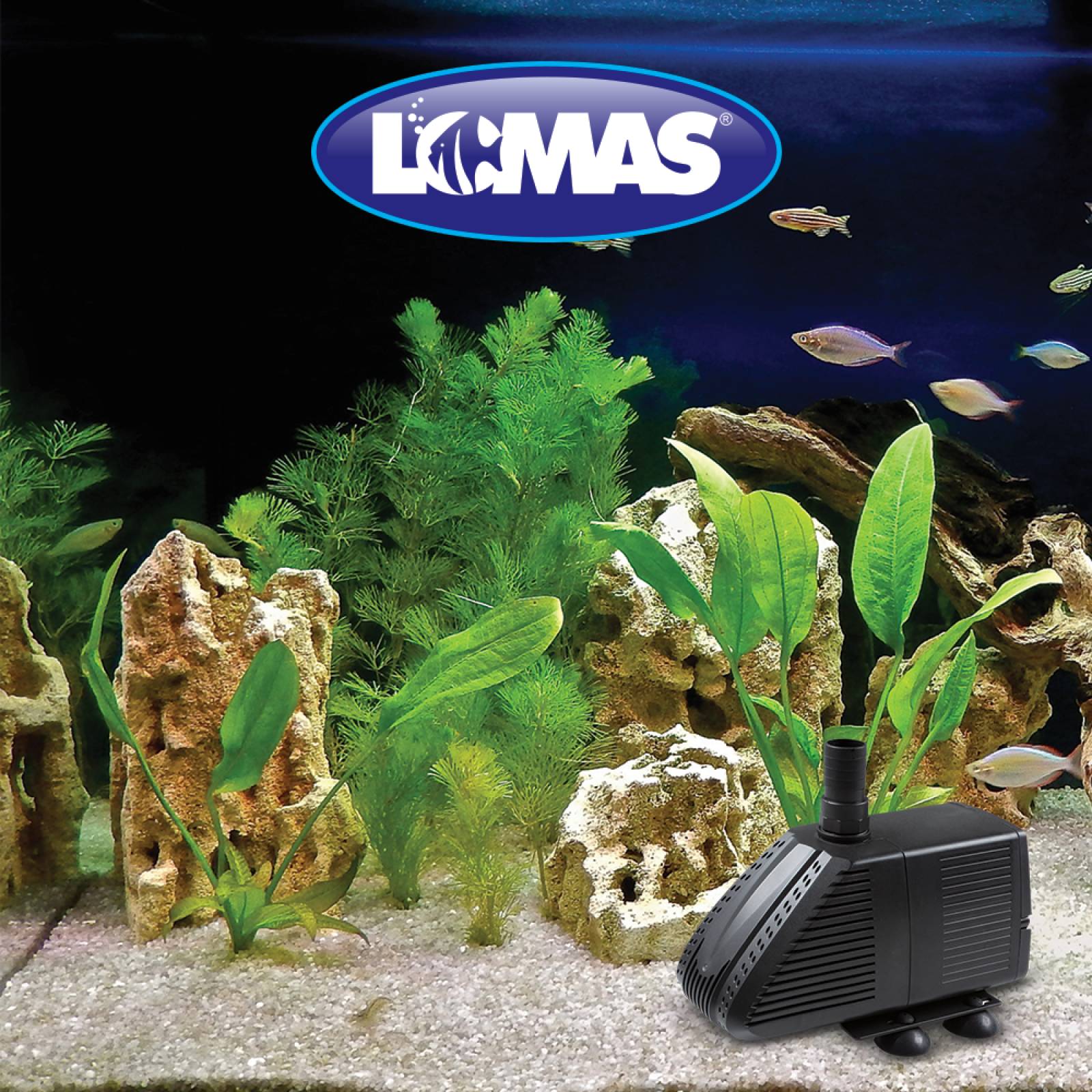 Bomba P/ Fuente Estanque 4300 Agua Dulce Salada Lomas.