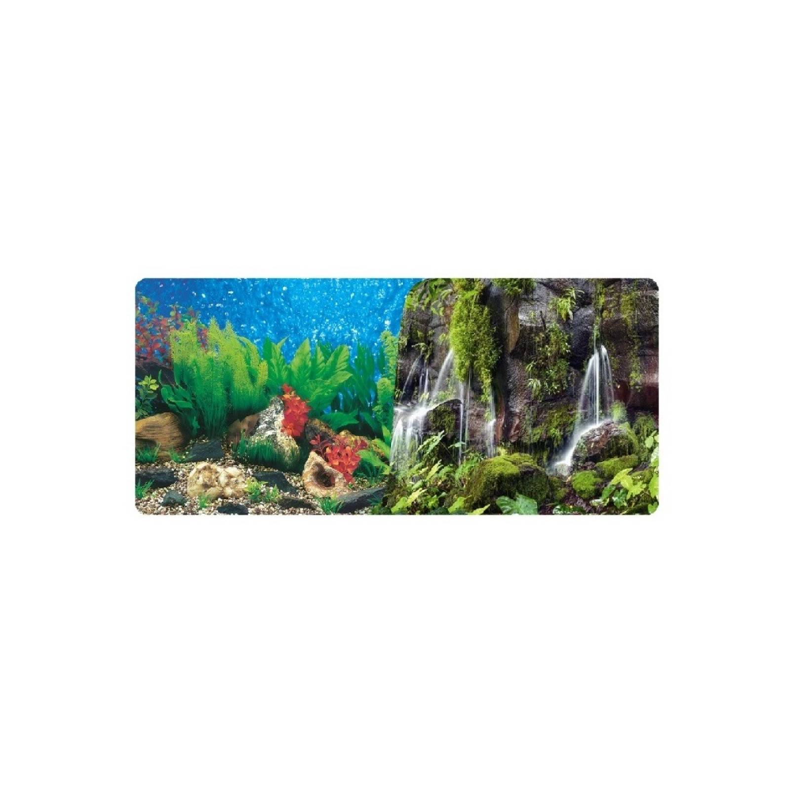 Respaldo Doble Vista Acuario Jardín Cascada 60cm Lomas