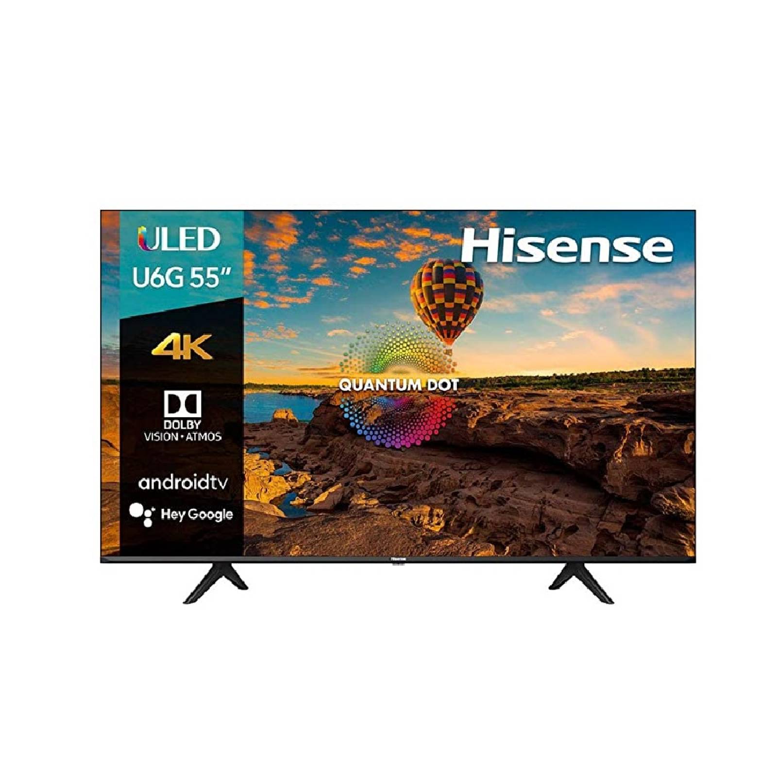 Pantalla Smart TV ULED 4K 55 Pulgadas 55U6G Hisense.