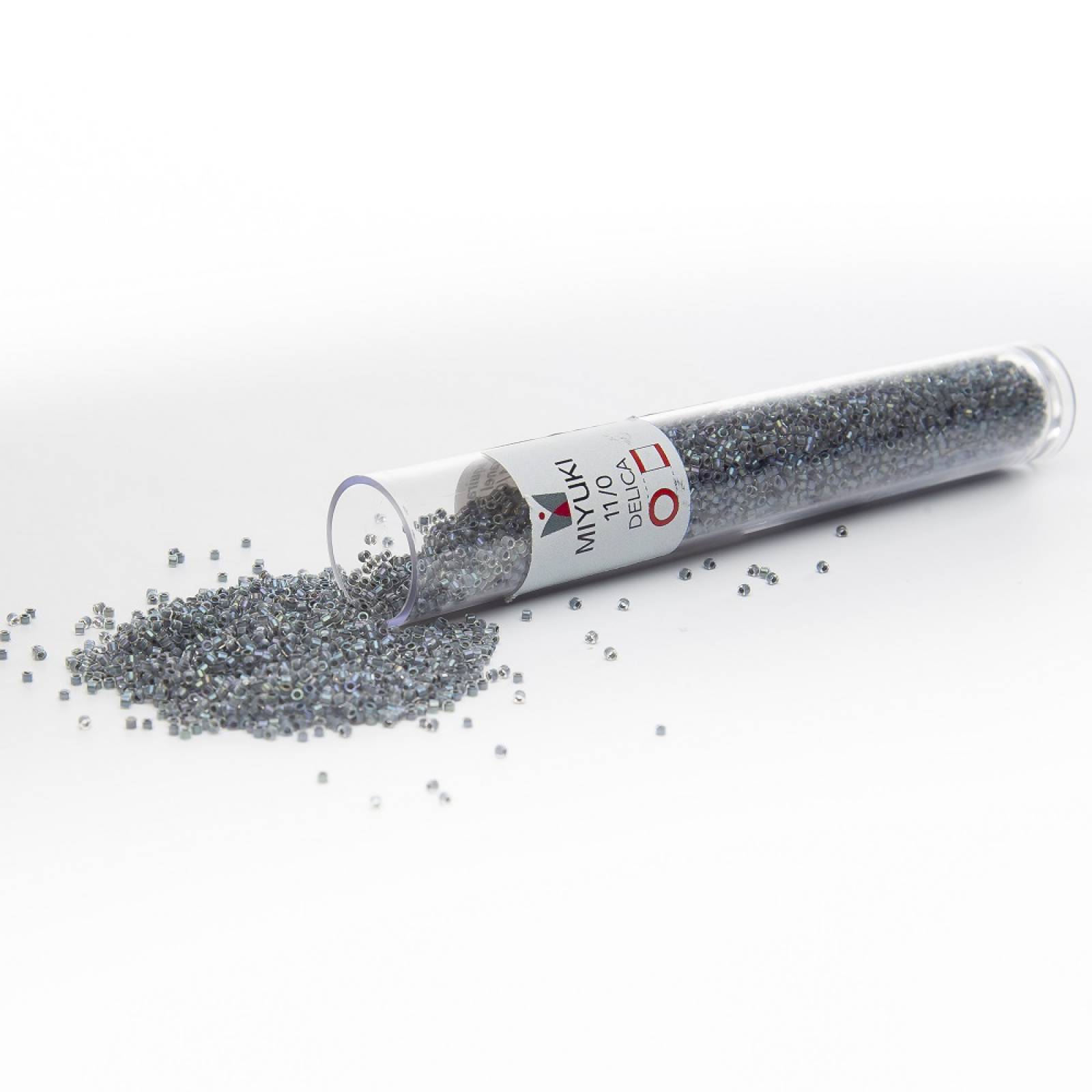 Chaquira Calibrada Inside Dyed Miyuki Cat. 01, tubo con 40 g No. 11/0