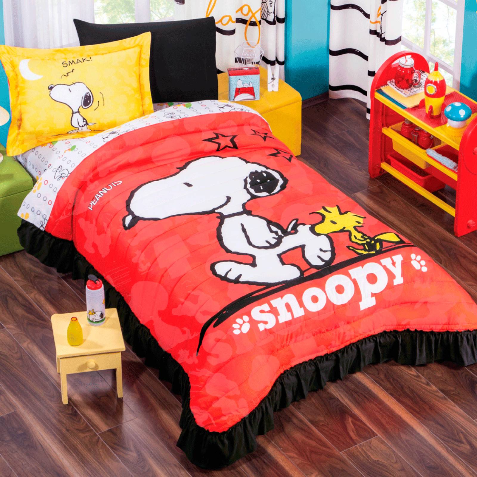 Colcha Fundas Snoopy Individual Microfibra Concord