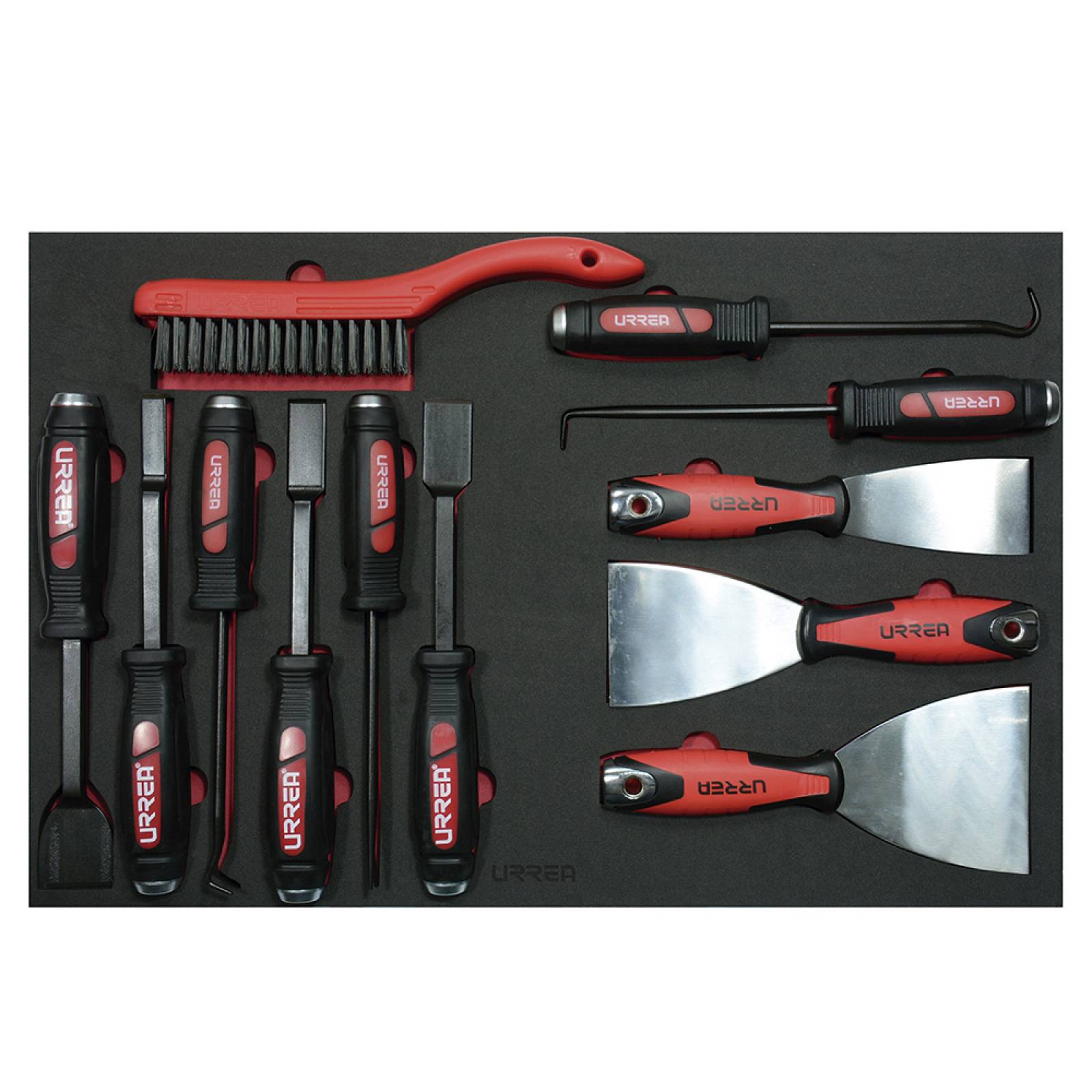 Juego Herramientas P/ Raspar 6 Piezas Uso Industrial Urrea