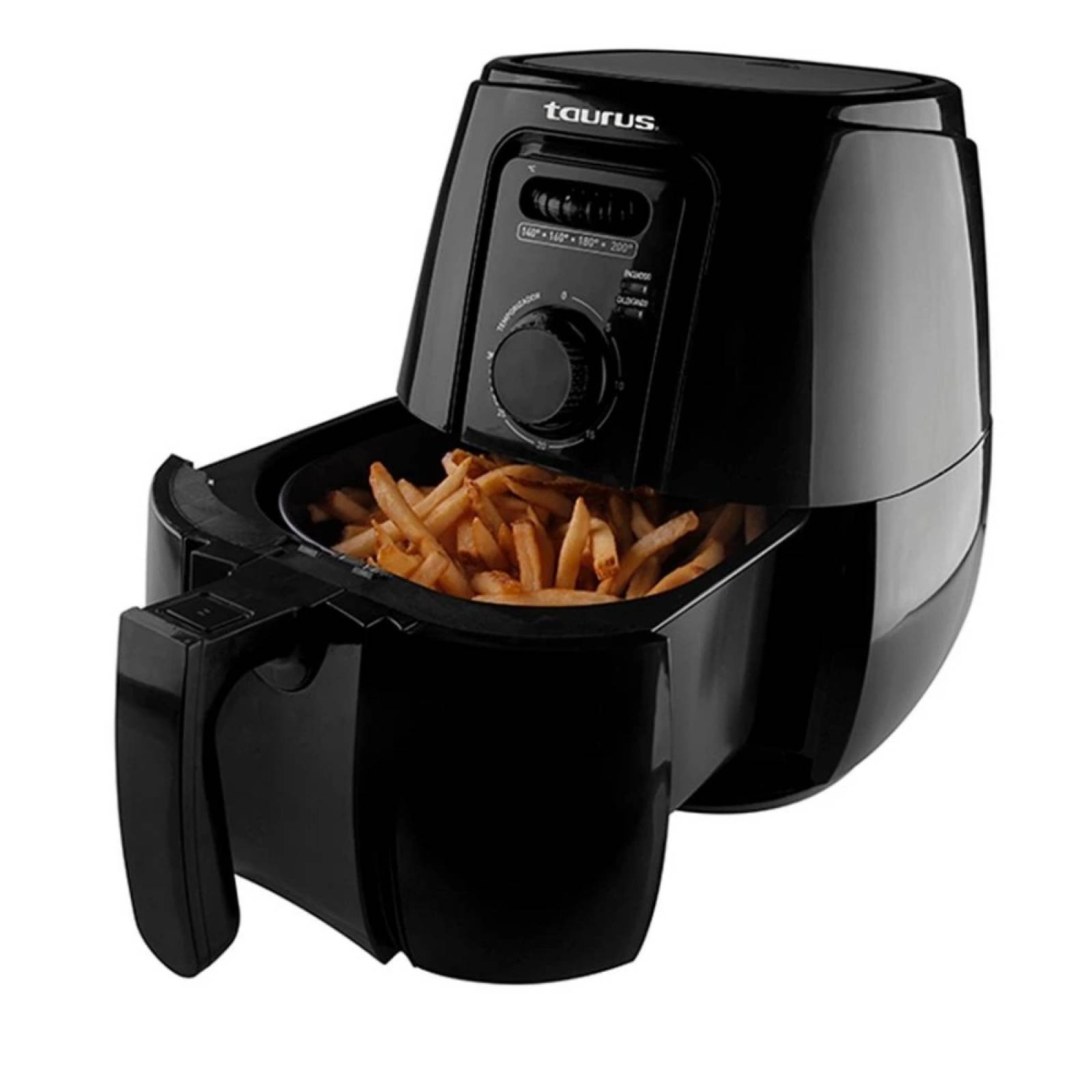 Freidora Multifunción Aire 4 Litros Negra Hermes Taurus