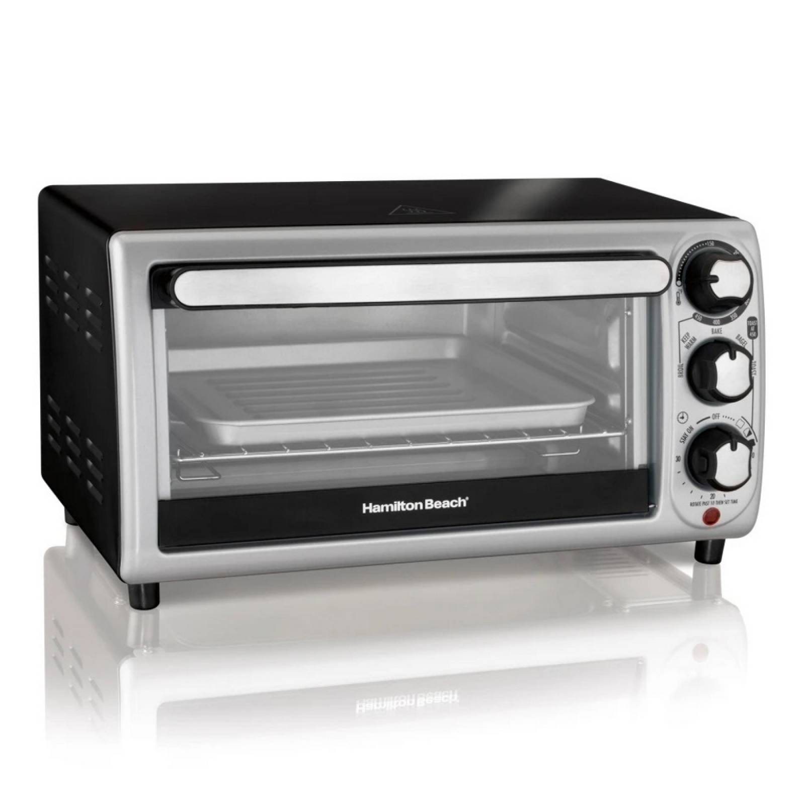 Horno Tostador 4 Rebanadas Plata 31142 Hamilton Beach