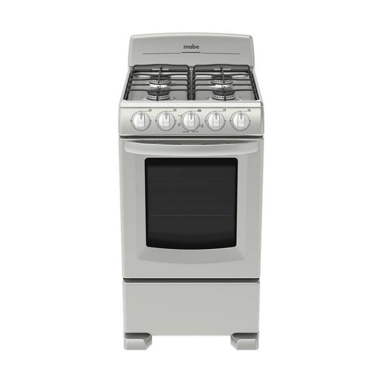 Estufa Gas 4 Quemadores Manual Plateada EM5030BAIS0 Mabe