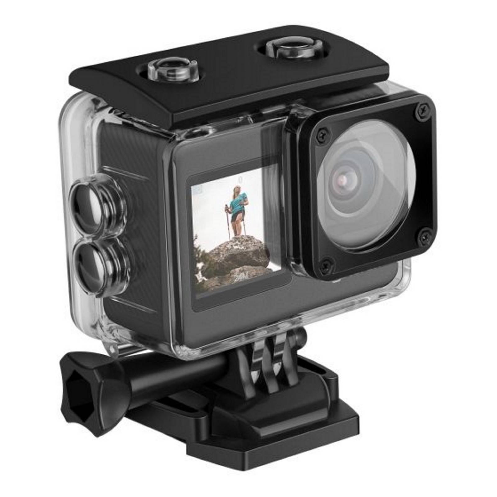 Camara Deportiva Sumergible 4k Wi-Fi C/Doble Pantalla Steren