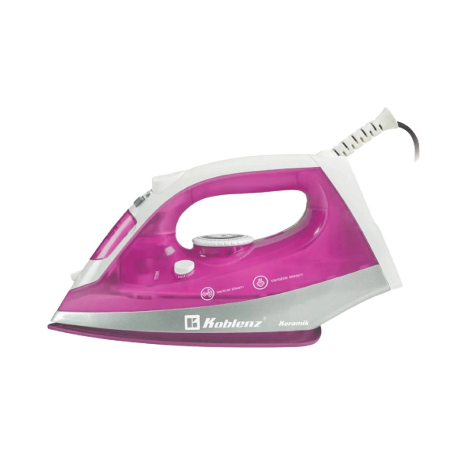 Plancha Vapor Keramik Ultra Steam Rosa PKK-350-R Koblenz.