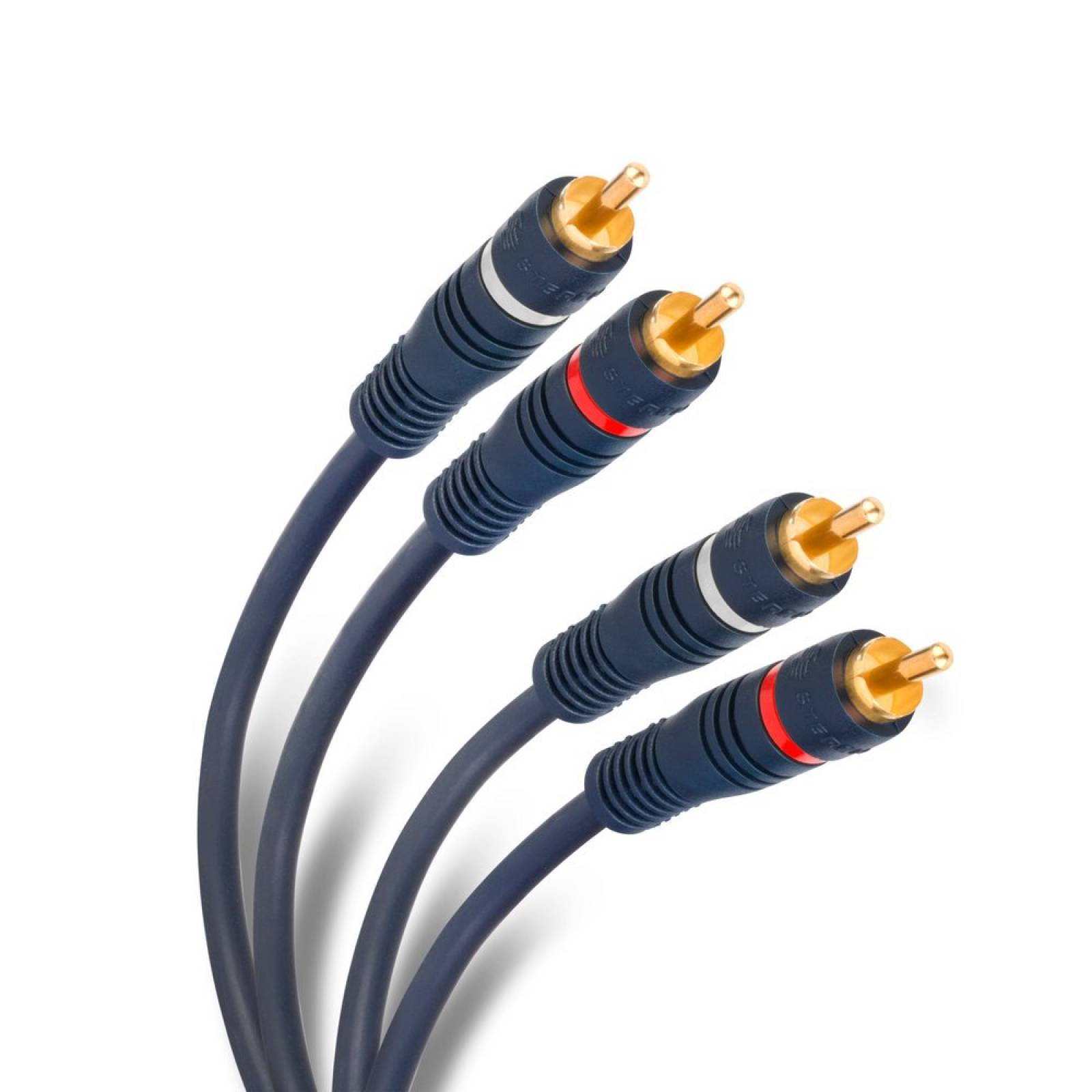 Cable 2 Plug Rca A 2 Plug Rca De 7.2m Reforzado Steren