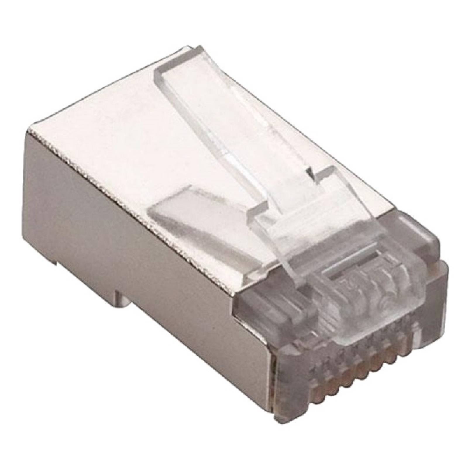Plug Blindado Rj45 8 Contactos Cat 5e Cable Redondo Steren