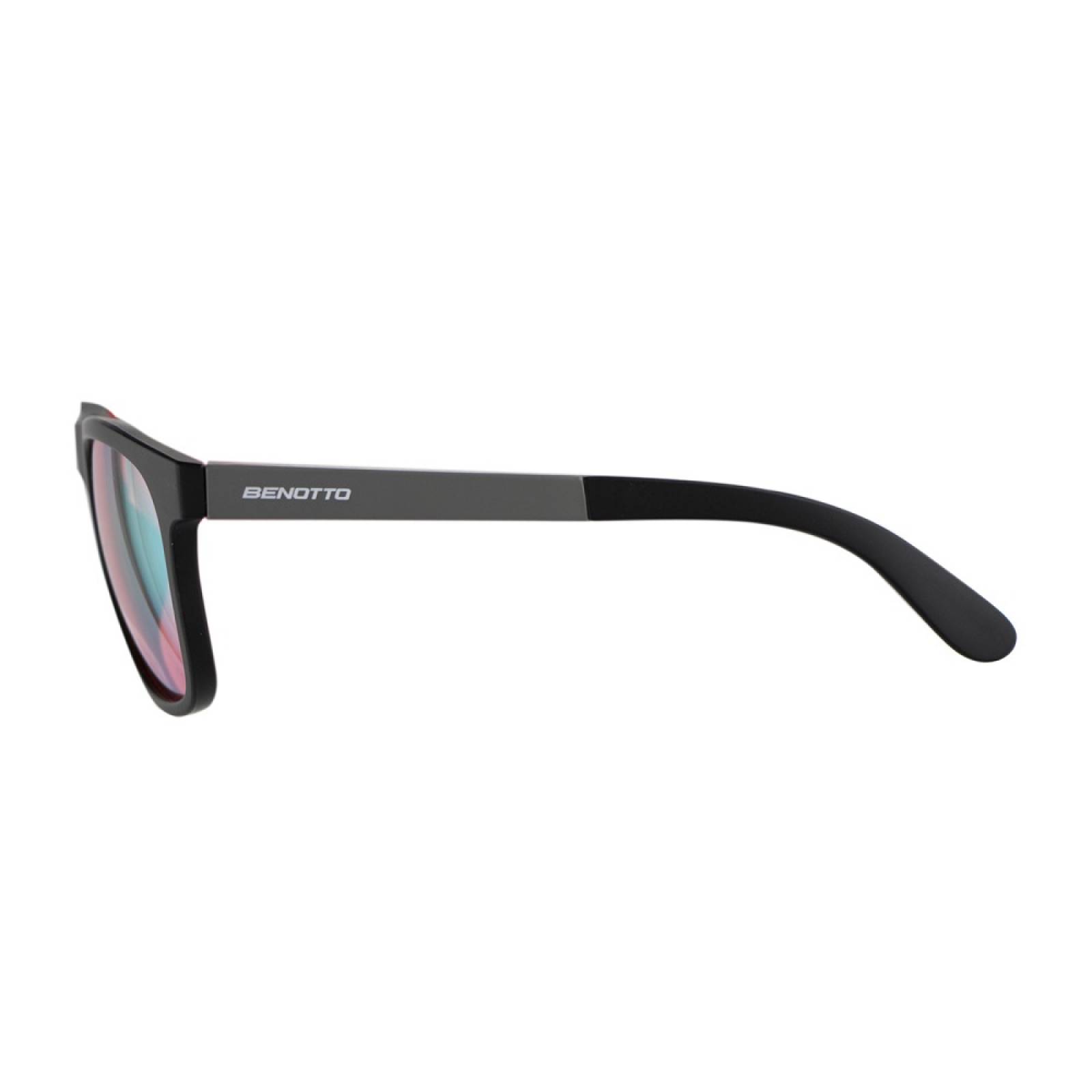 Lentes Negro/Gris Mica Rosa Protección Anti UV Benotto