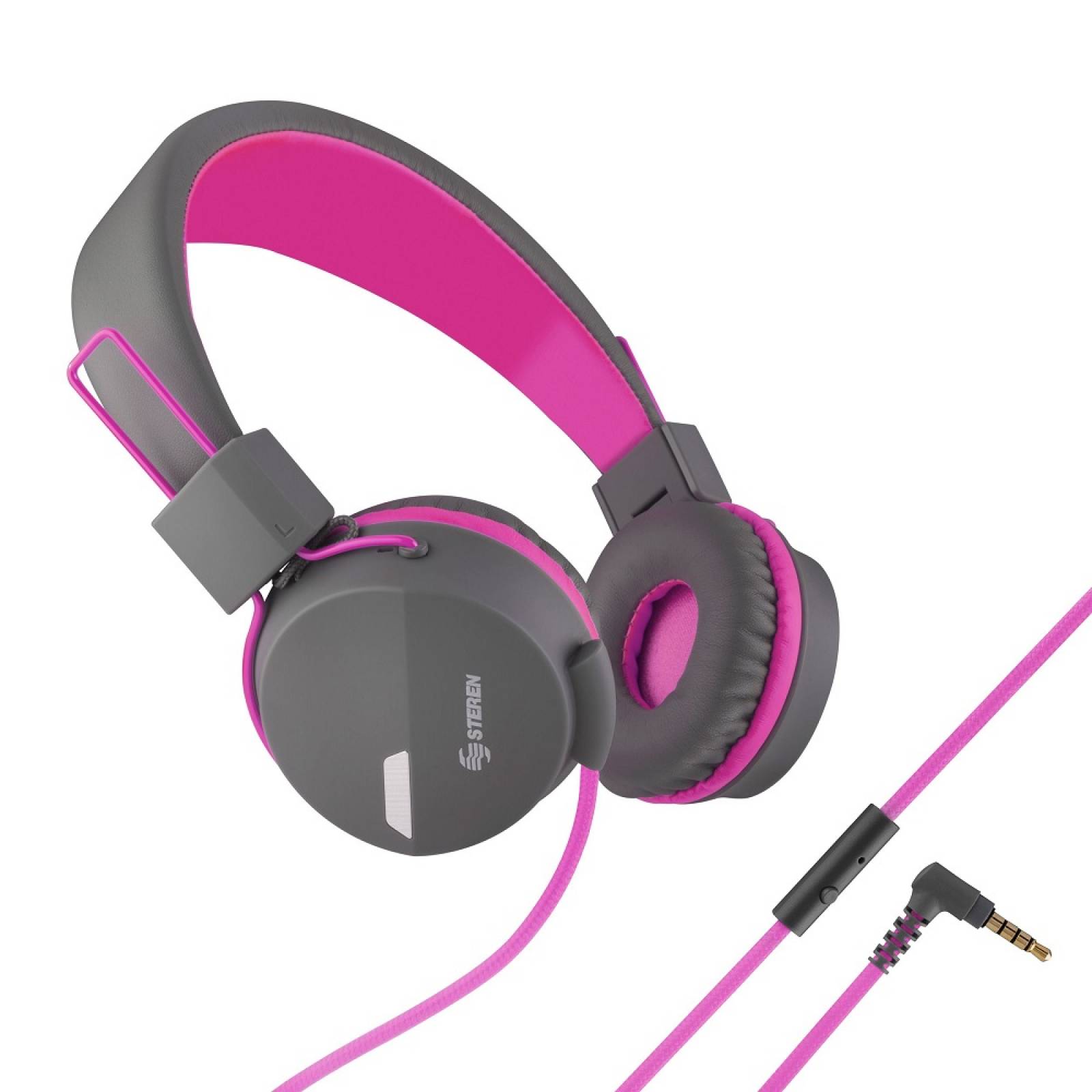 Audífonos De Diadema Morados Manos Libres Steren