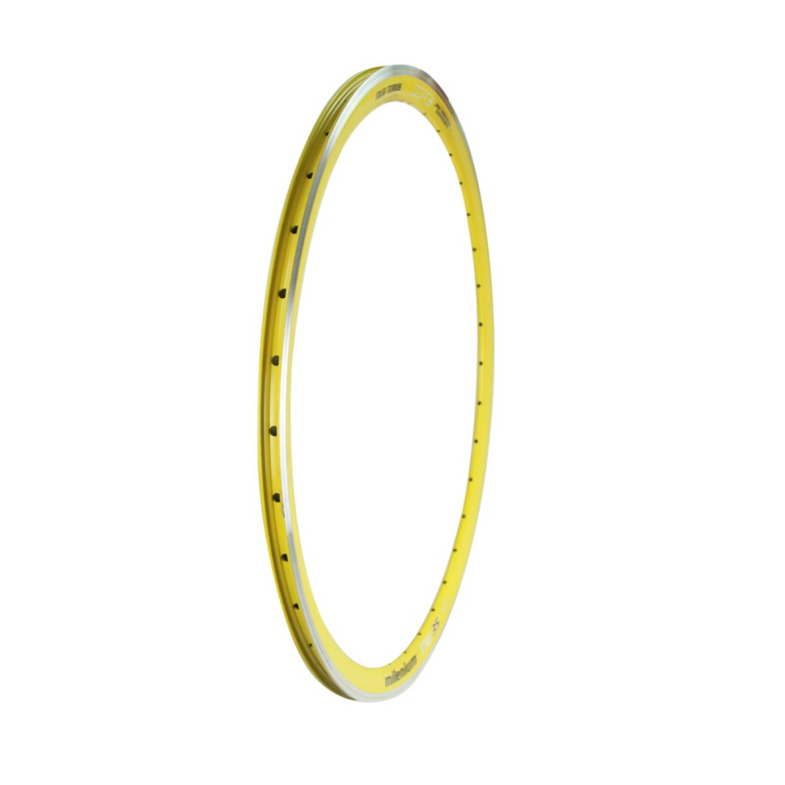 Rin Tubular 25-622 Amarillo Doble Pared Bicicleta Milenium