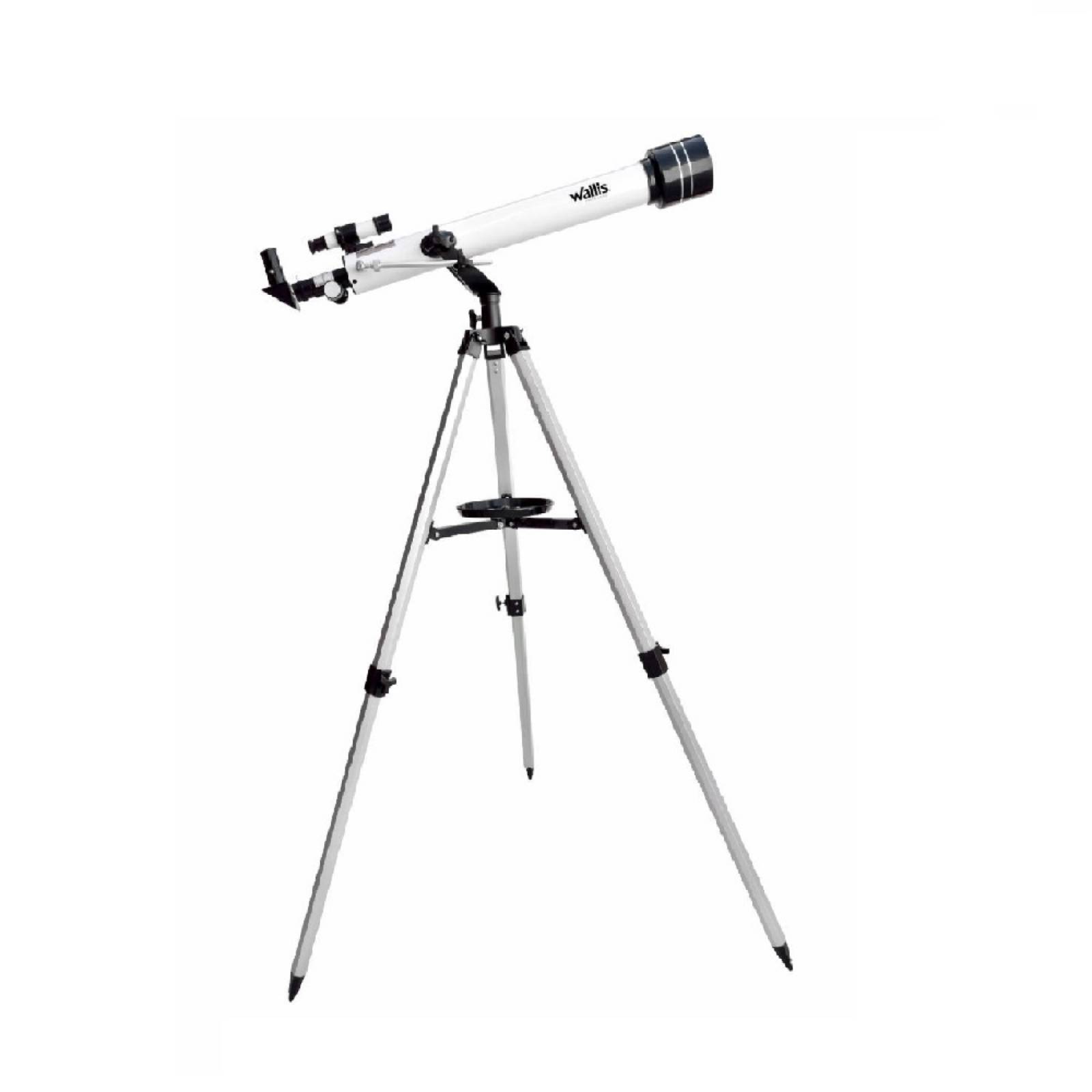 Telescopio Refractor Con Montura Altazimutal Blanco Wallis