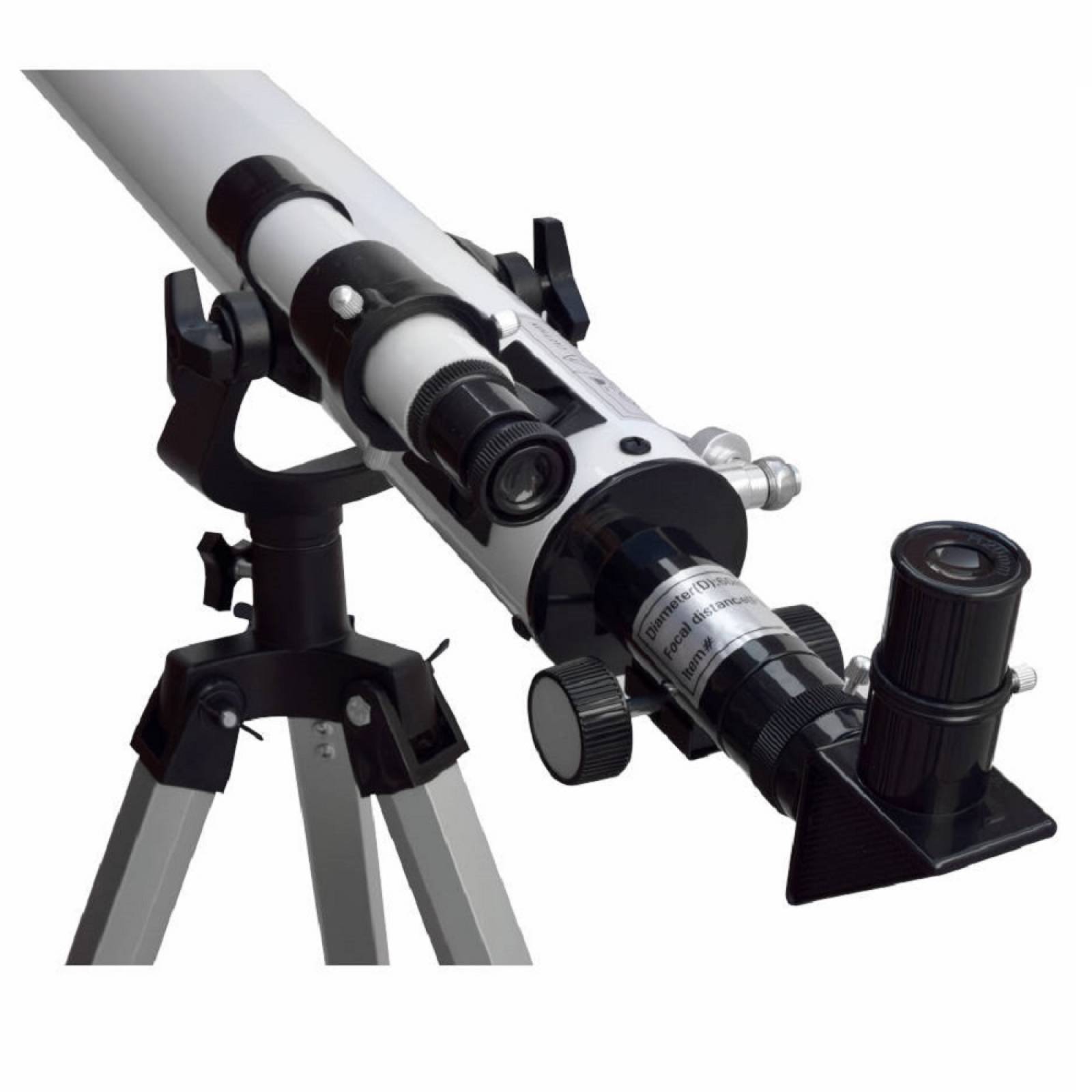 Telescopio Refractor Con Montura Altazimutal Blanco Wallis