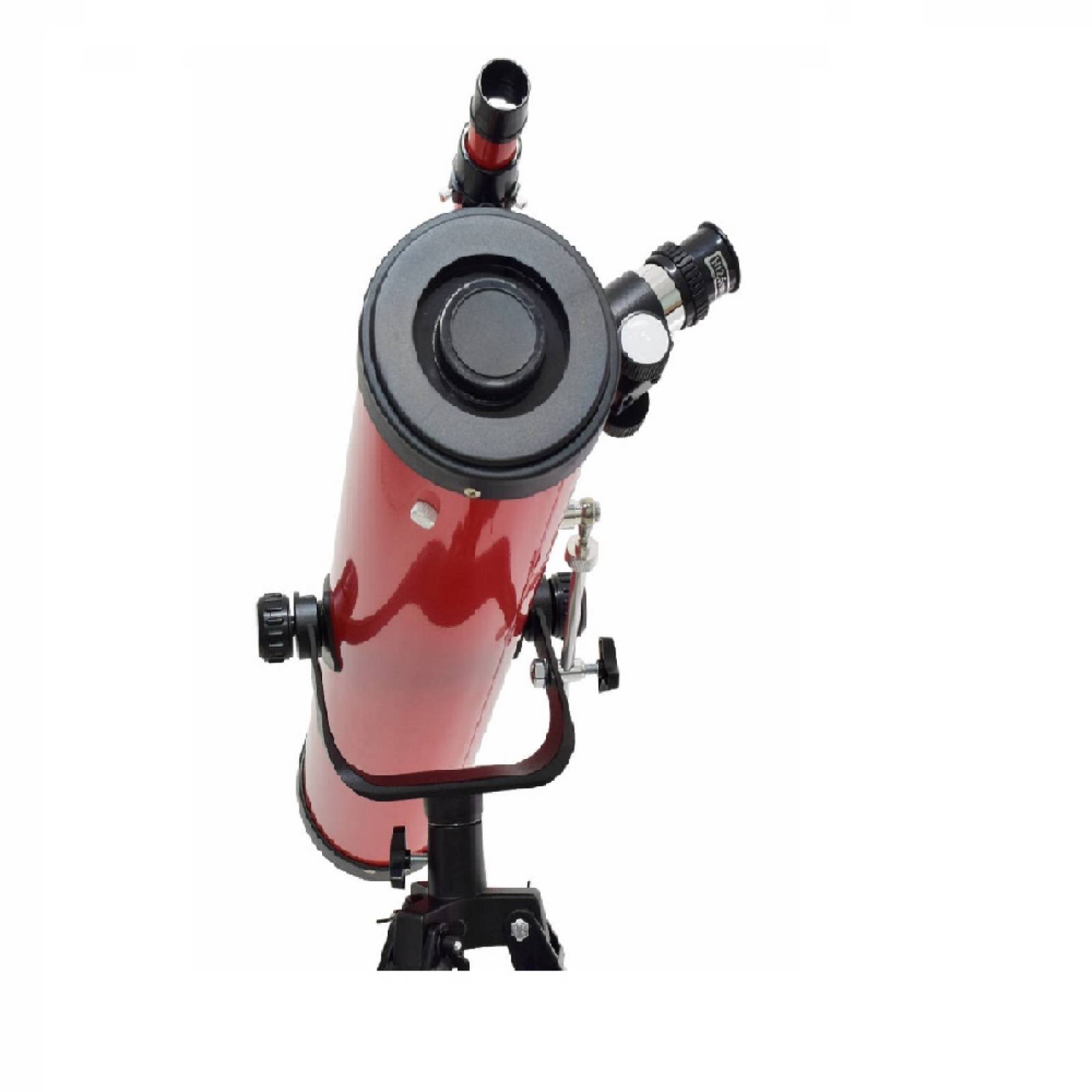 Telescopio Reflector Con Montura Altazimutal Rojo Wallis