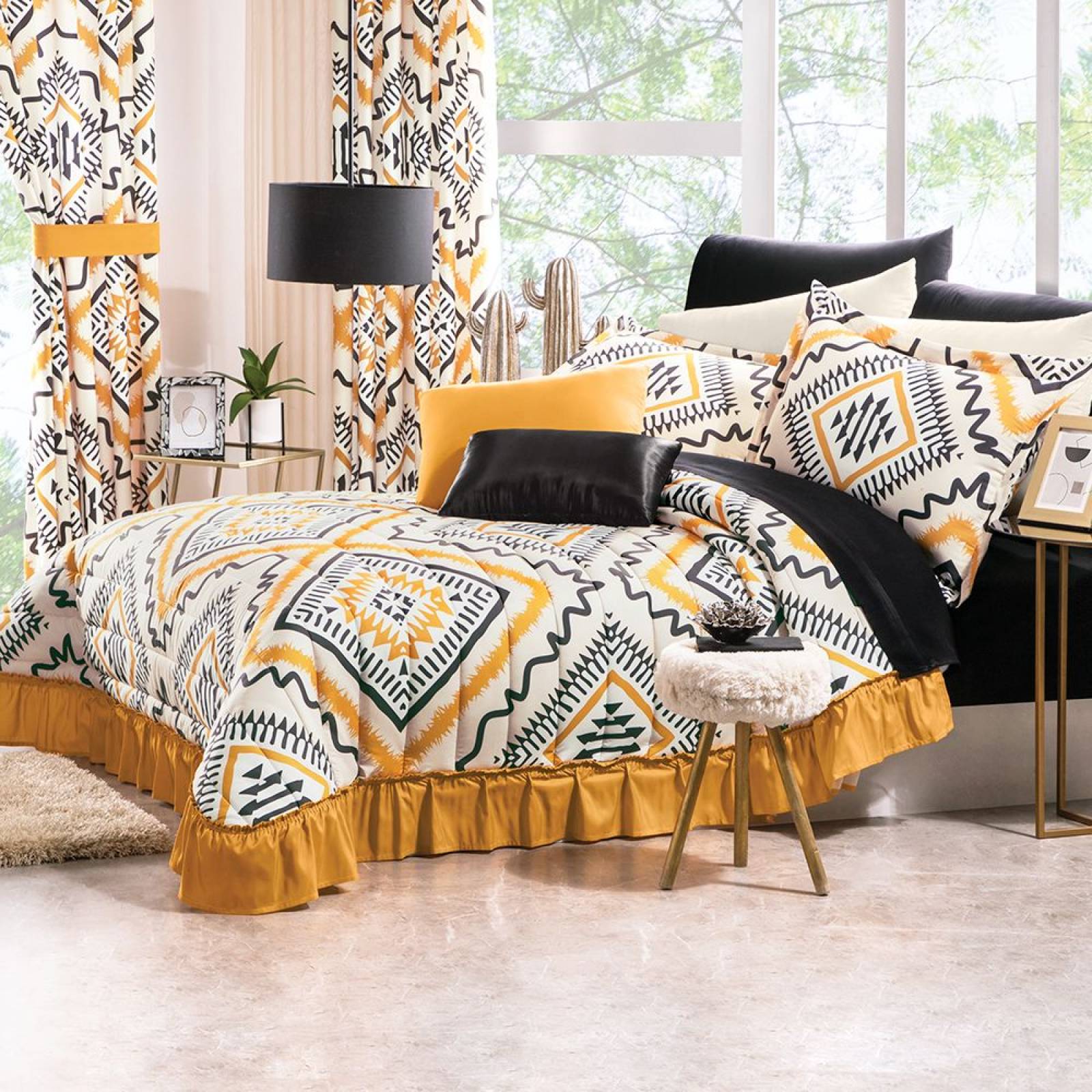 Colcha Sencilla Tribal Matrimonial Colchas Concord