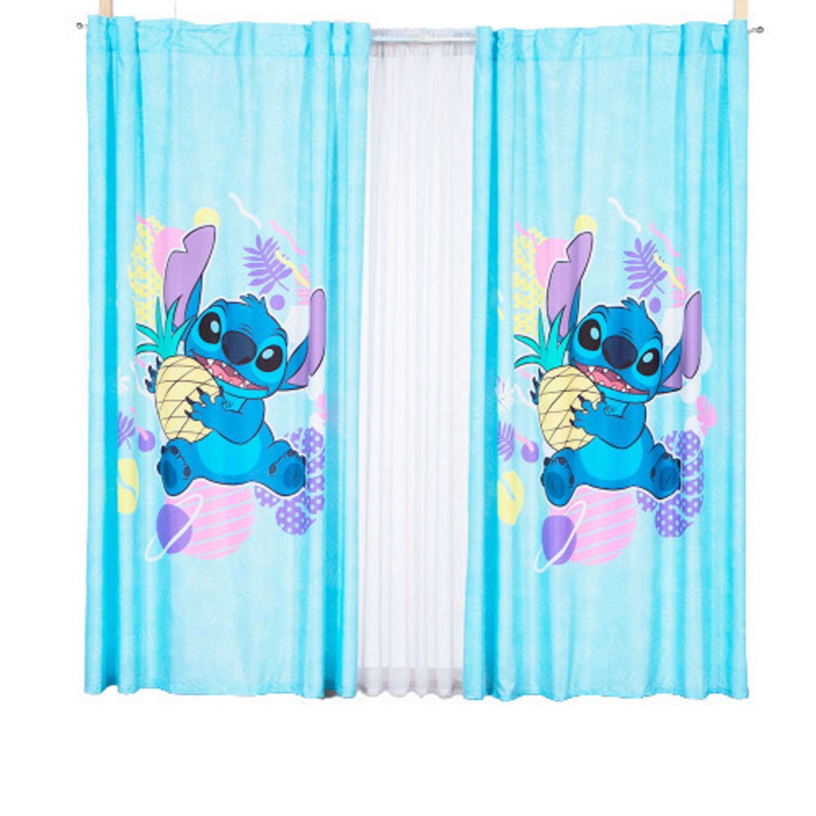 Cortina Decorativa Stitch Sweet Estandar Poliester Concord