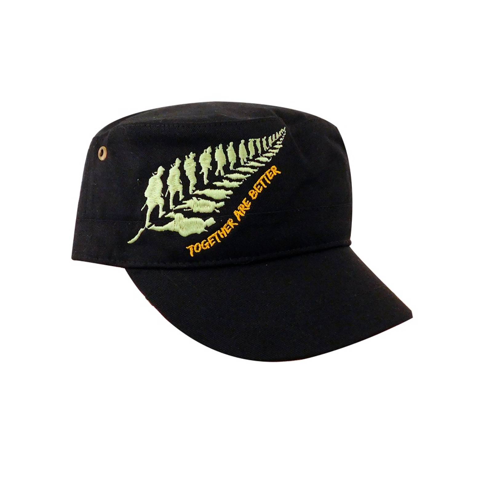 Gorra Togheter Are Better Negra Tipo Fidel Algodón Wallis.