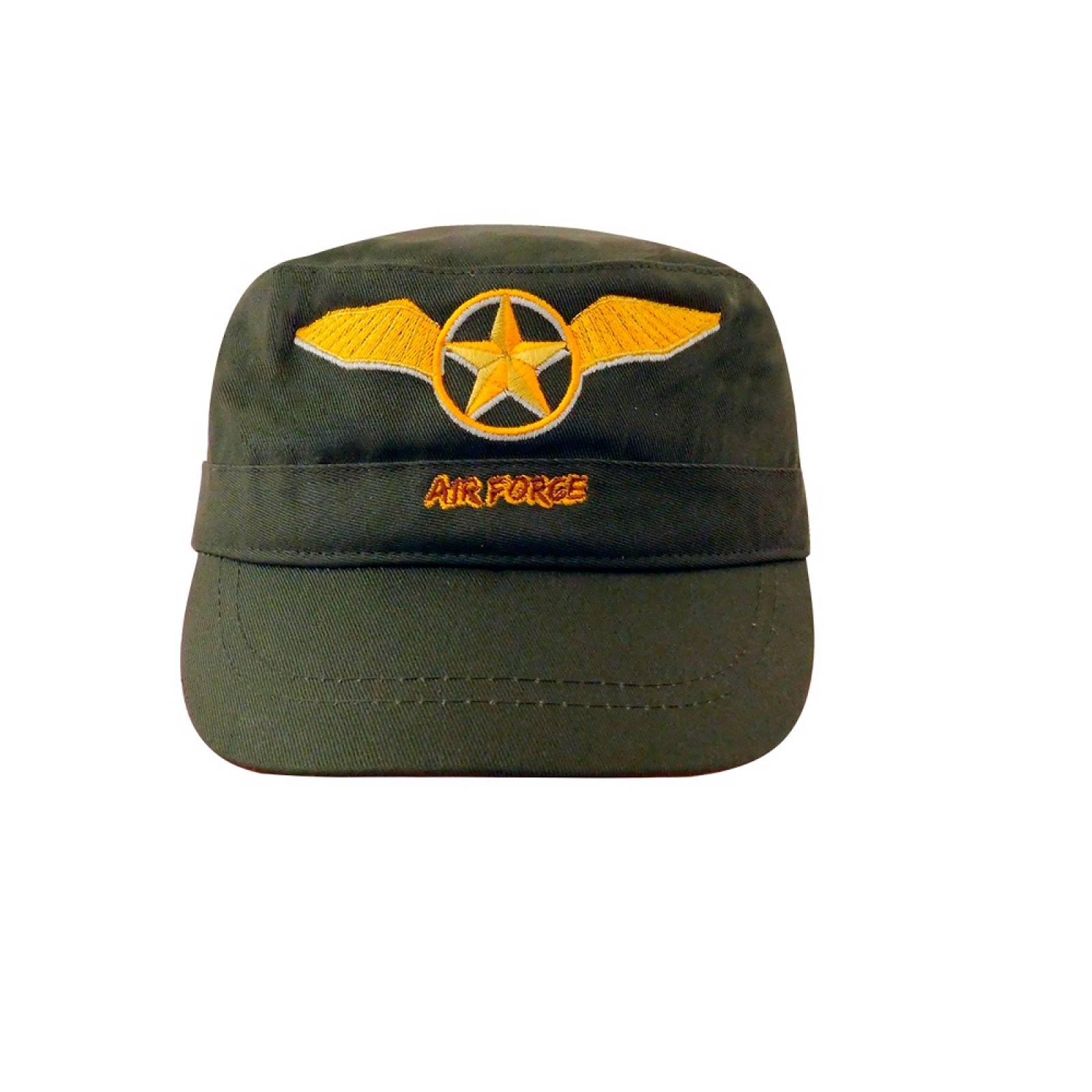 Gorra Air Force Verde Olivo Tipo Fidel Algodón Wallis