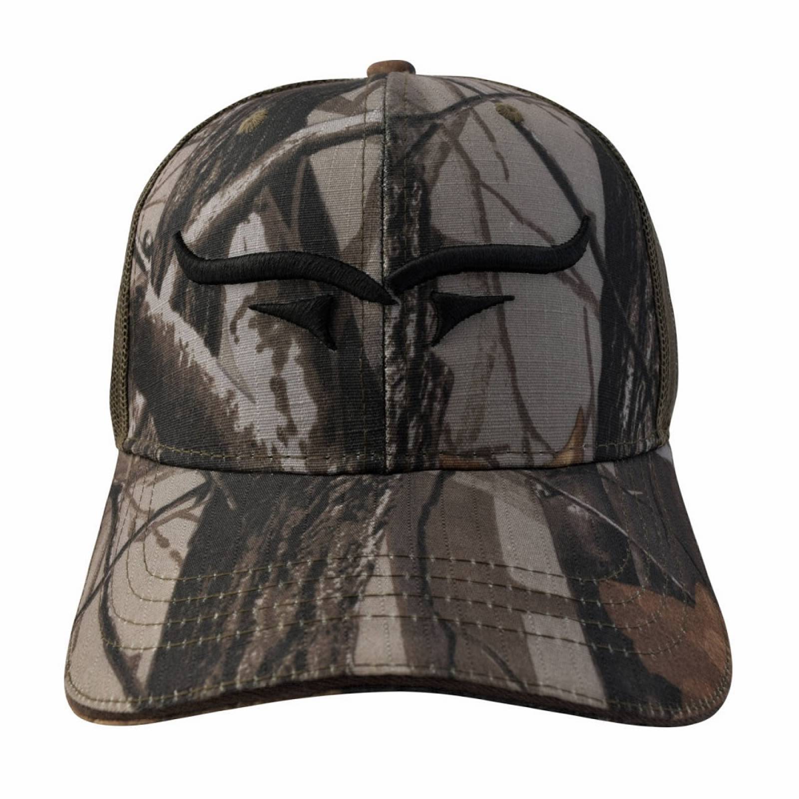 Gorra Cuernos Café Camuflaje C/Ajustador Velcro Wallis