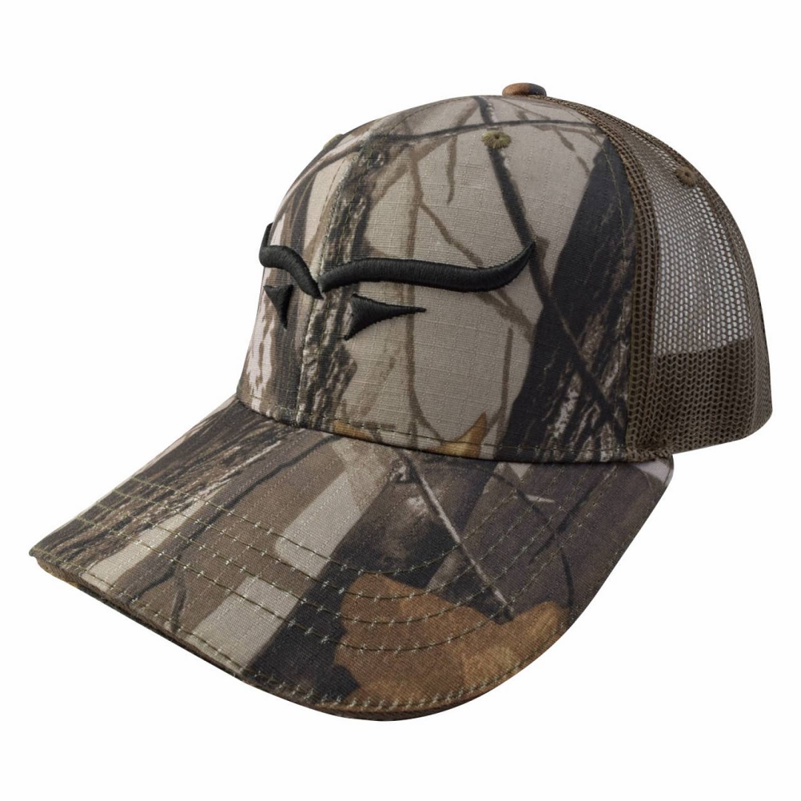 Gorra Cuernos Café Camuflaje C/Ajustador Velcro Wallis