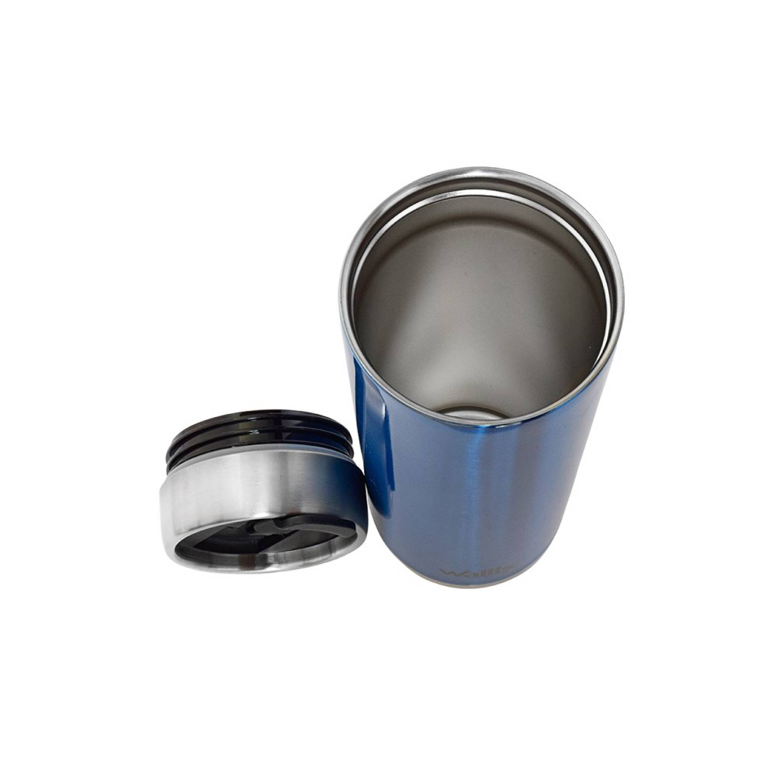 Termo Popote Y Protector Antiderrames 600ml Azul Wallis