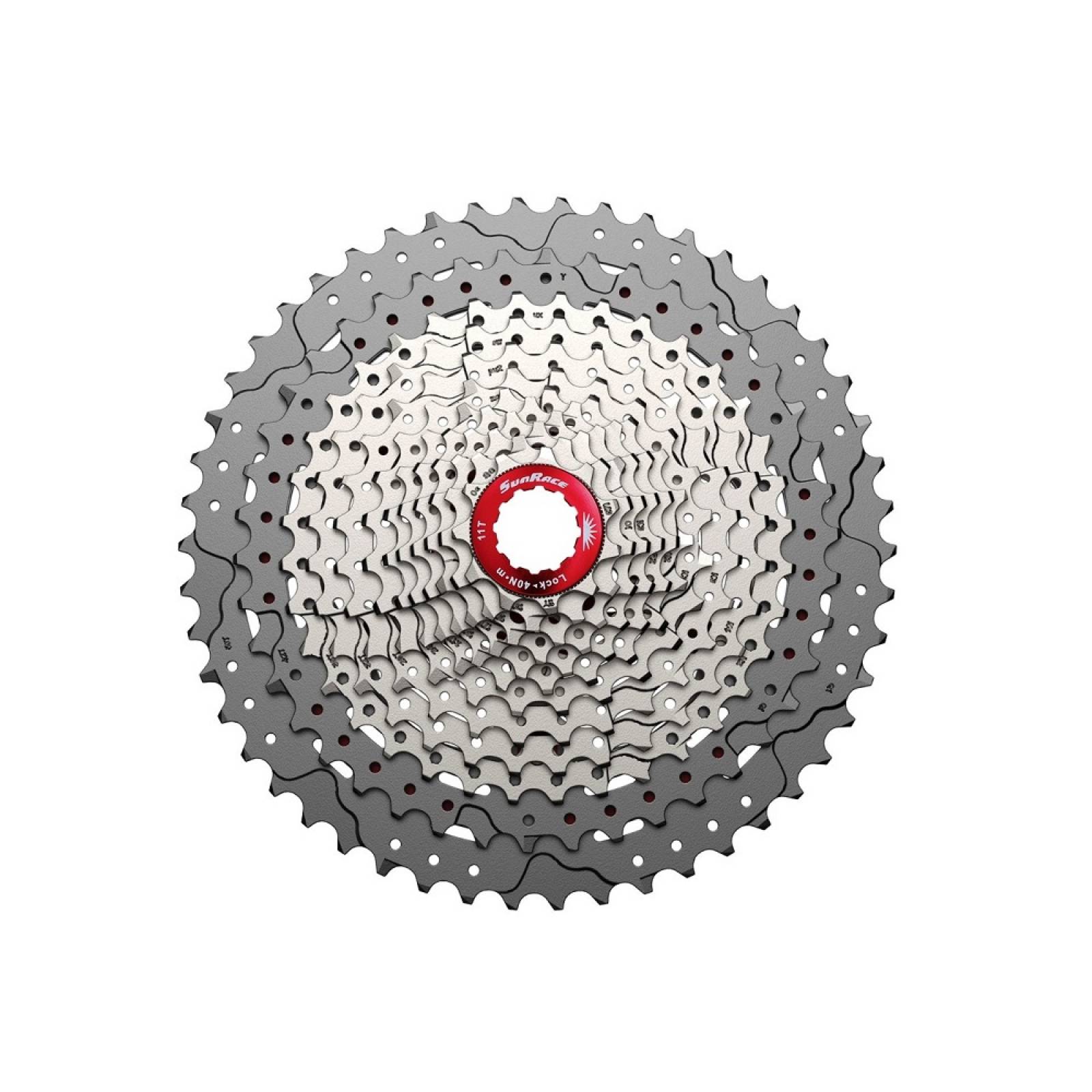 Cassette Piñones MTB 12P 11/50D CSMZ90 Aluminio Sunrace