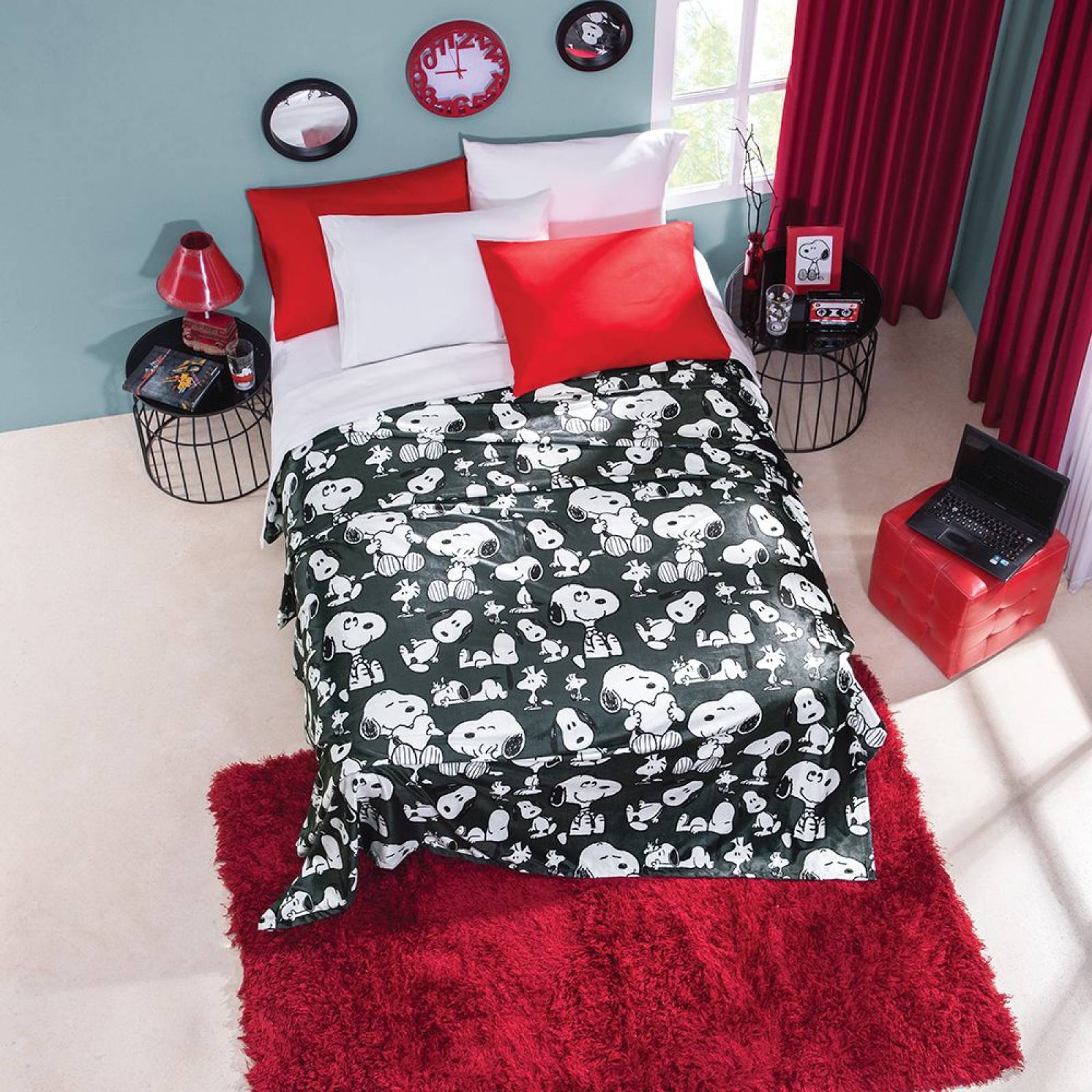 Cobertor Individual Ultrasuave Snoopy Poliester Concord