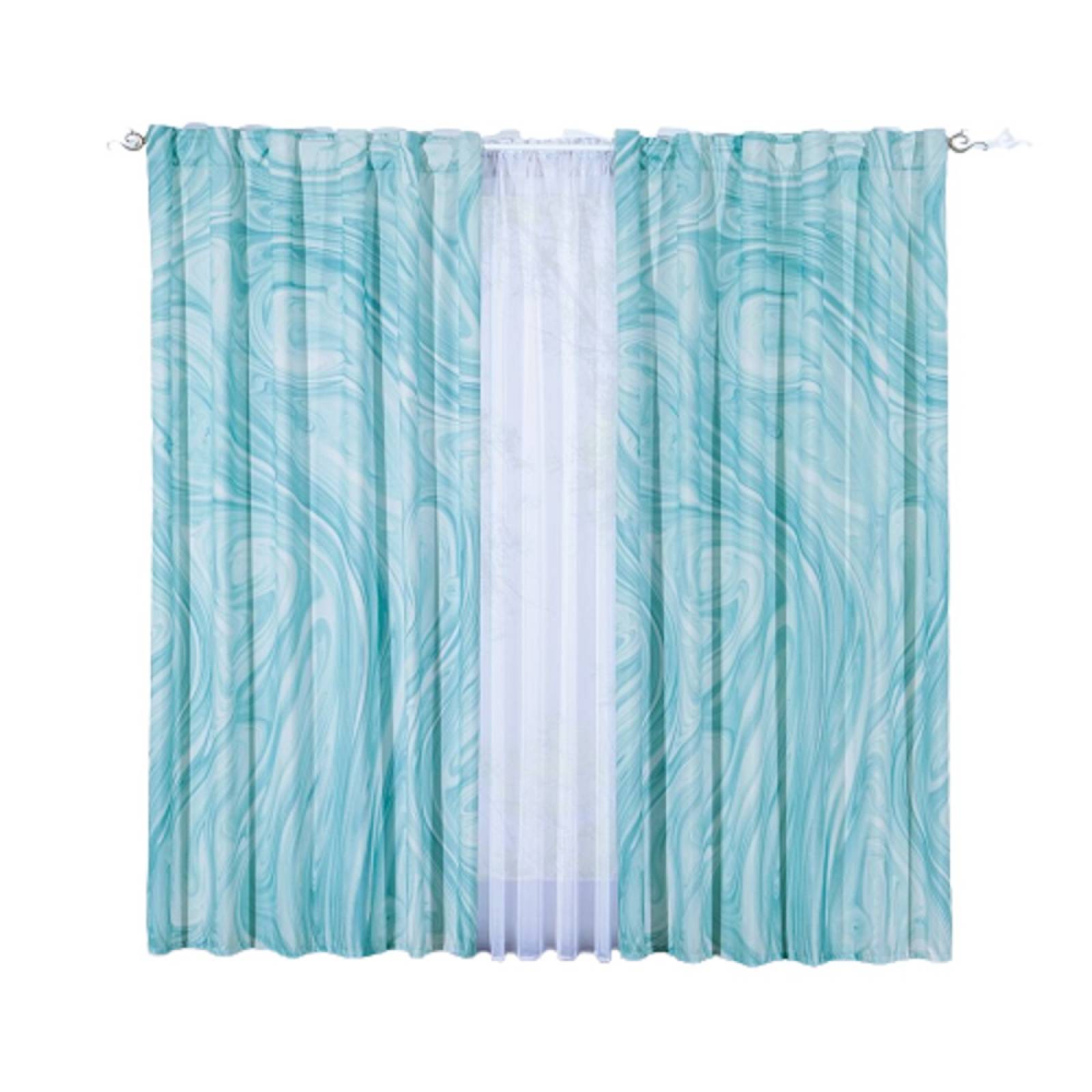 Cortina C/Diseño Unico Eliott Microfibra Colchas Concord