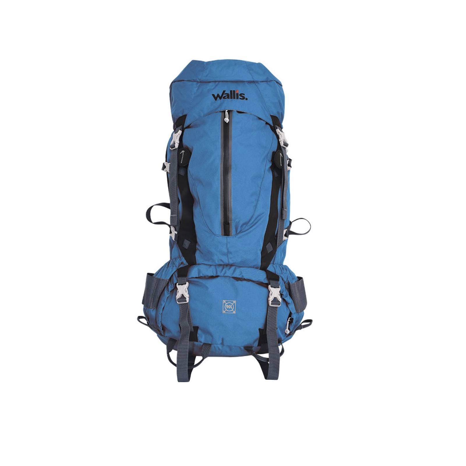 Mochila Alta Montaña Semi-Impermeable Funda Azul Wallis.