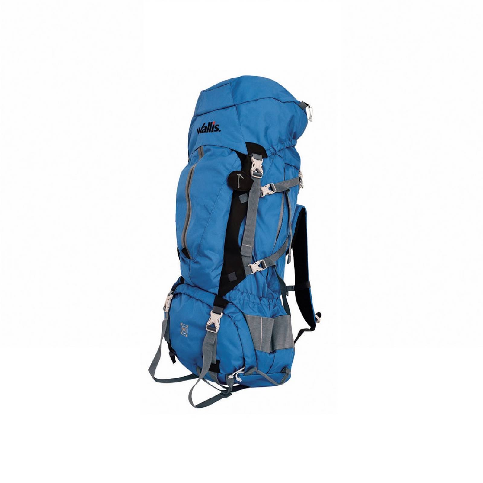 Mochila Alta Montaña Semi-Impermeable Funda Azul Wallis.