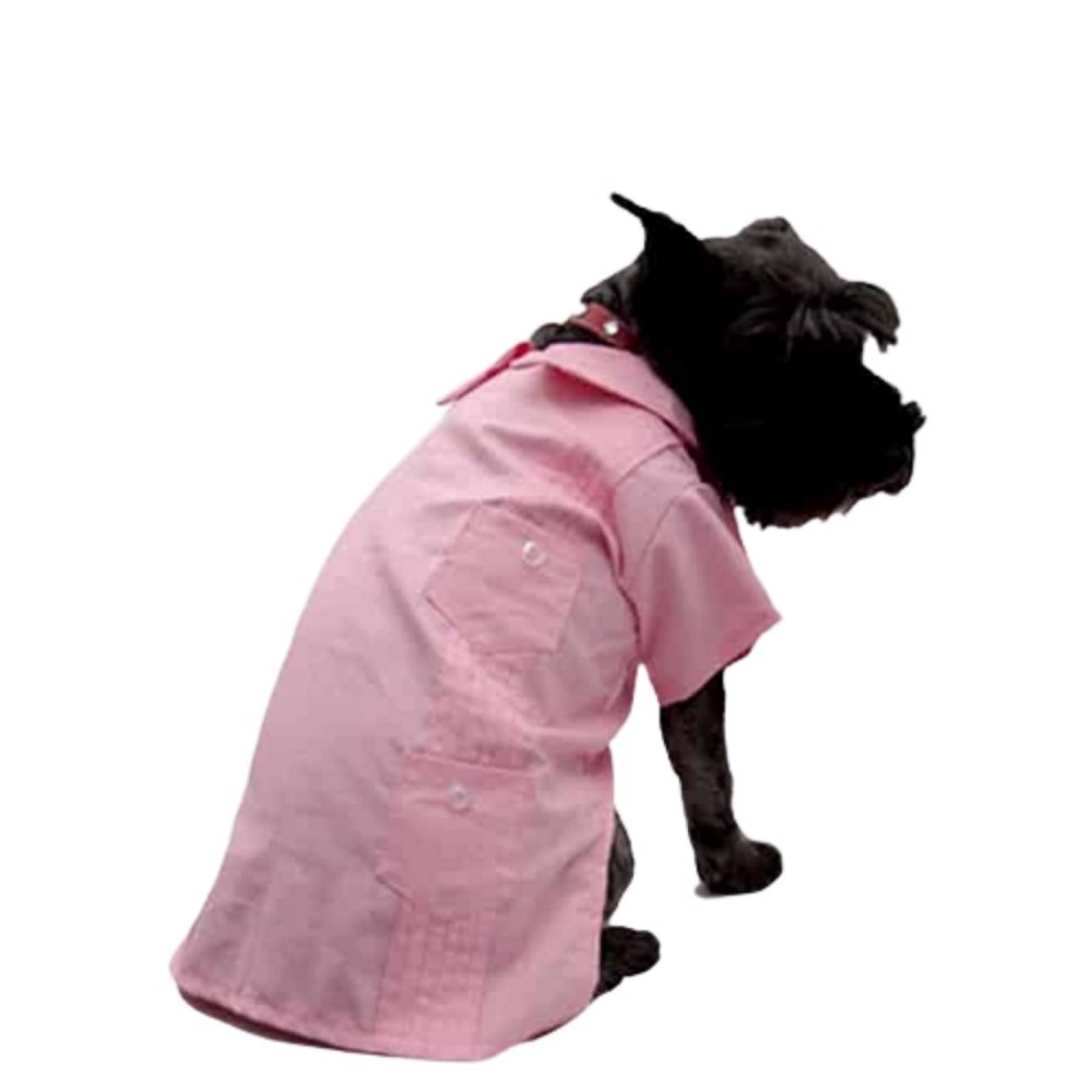 Guayabera Rosa P/Perro Yucateca Manga Corta Talla 00 Pet Pals.