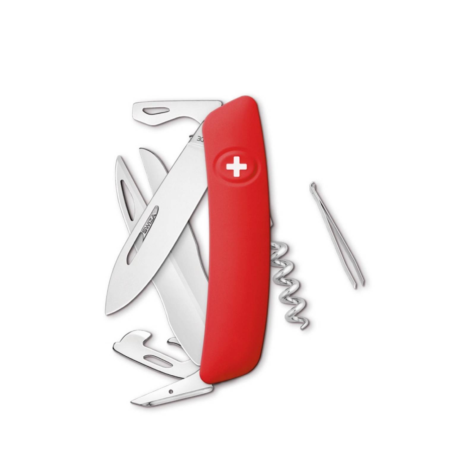 Navaja Suiza Standard D07 C/12 Funciones Color Rojo Swiza