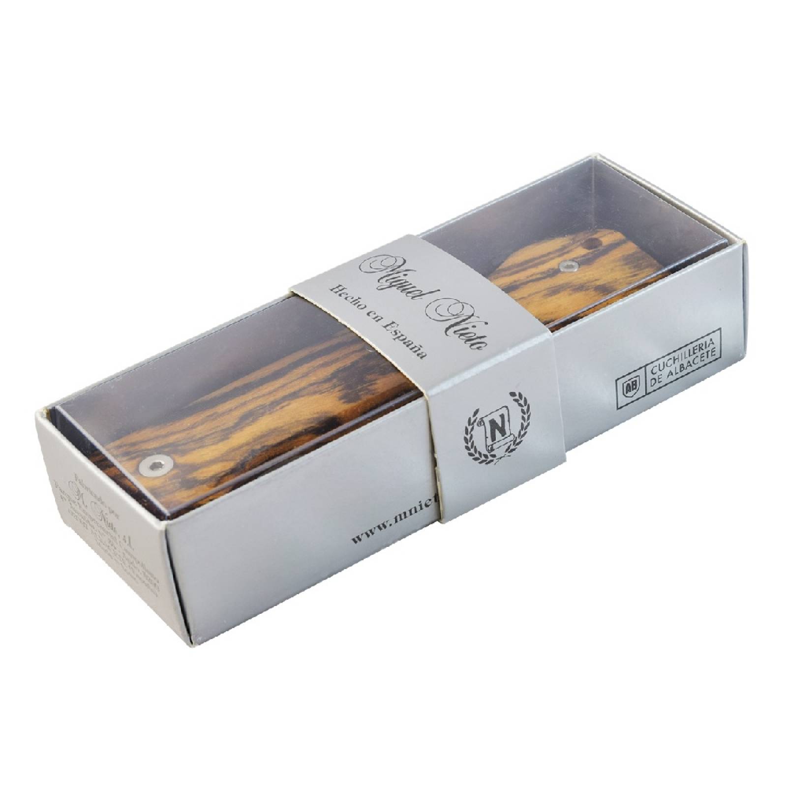 Navaja Hunter D/Bloqueo P/Caza Mango Madera Natural Wallis