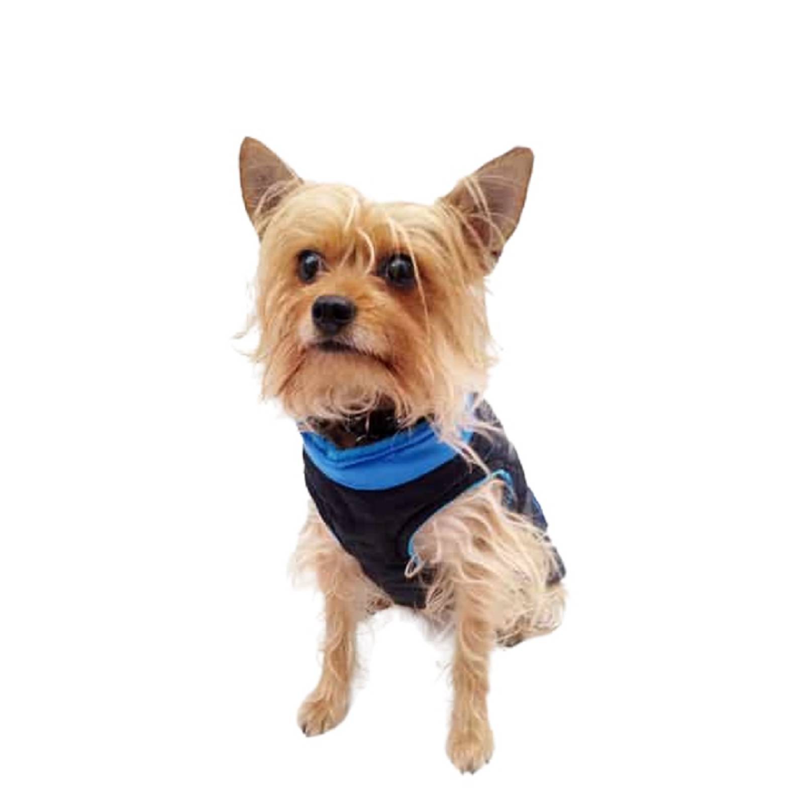Chaleco Sport Color Azul Polar P/Perro Talla 8 Pet Pals