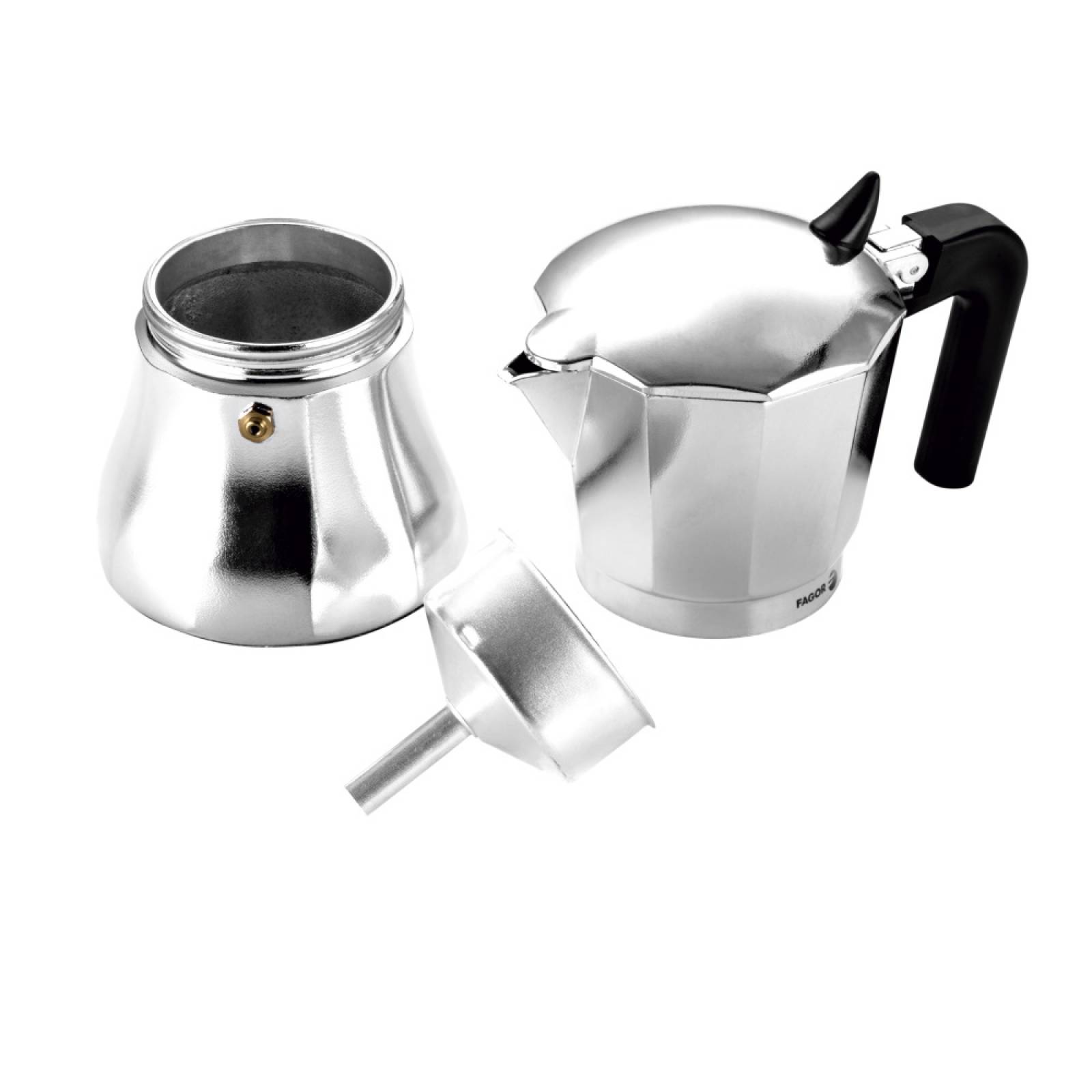 Cafetera Italiana Cupy Aluminio Capacidad 6 Tazas Fagor