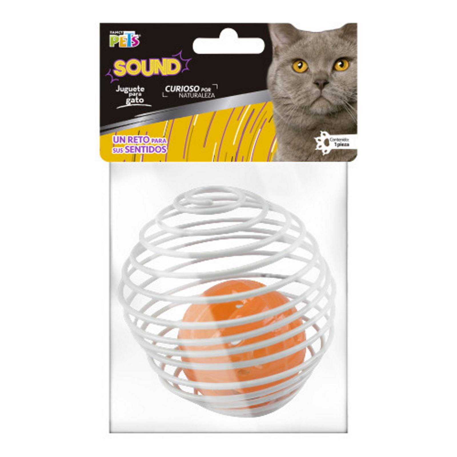 Juguete Para Gato Pelota Enjaulada Fancy Pets Sound
