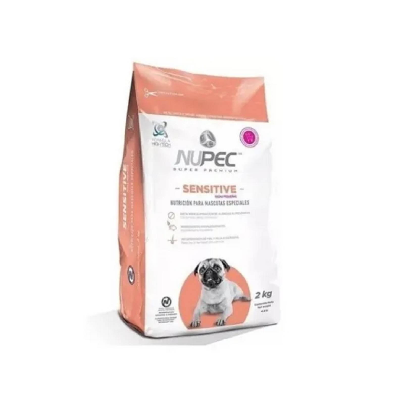 Alimento Perro Croquetas Sensitive Razas Pequeñas 2kg Nupec