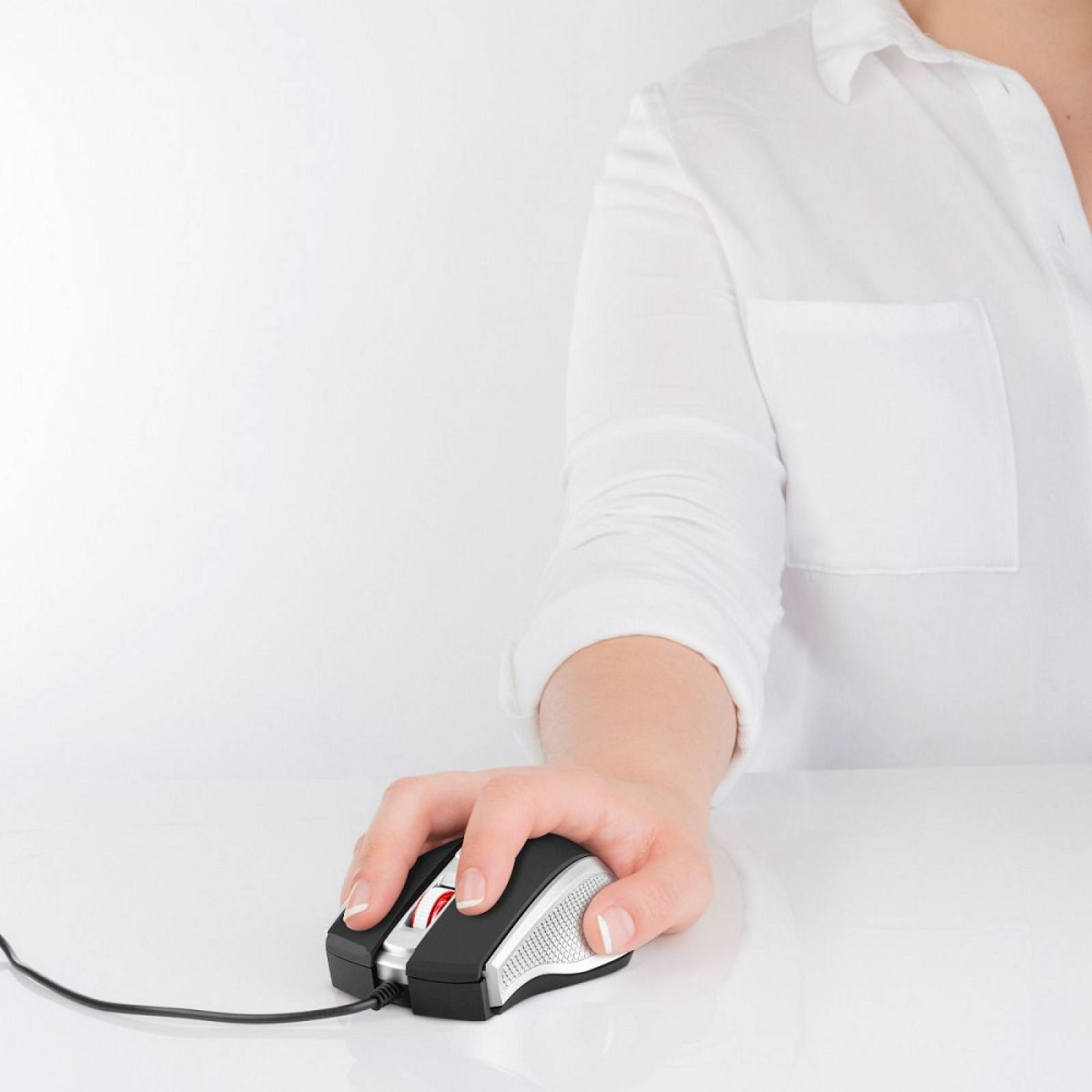 Mouse Óptico Usb Botones Rueda Desplazamiento Steren